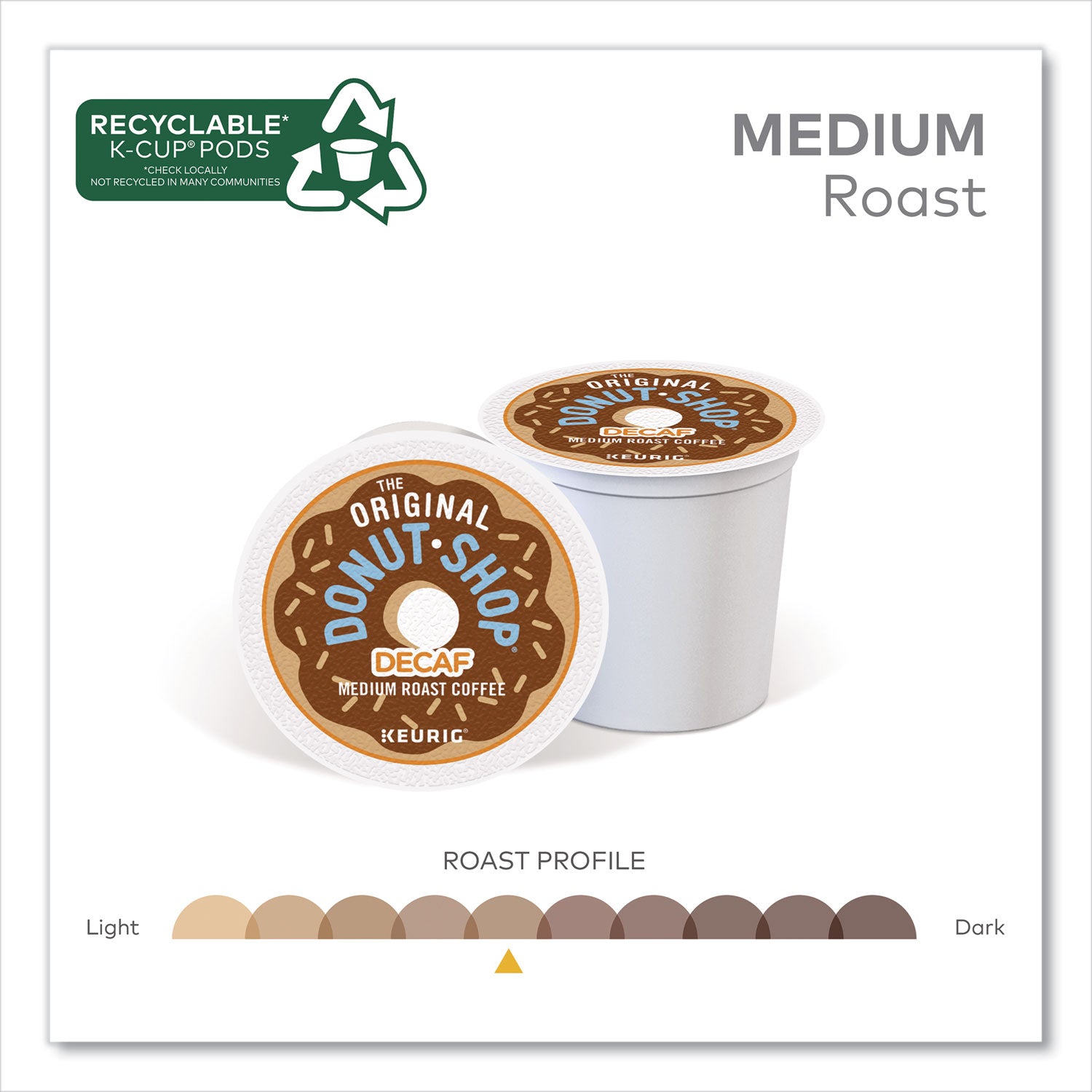 Compatible with Keurig Brewer - Medium - K-Cup - Decaffeinated - 24 / Box