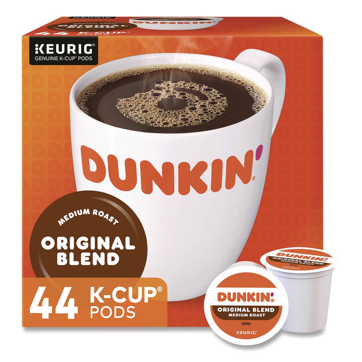 K-Cup Pods, Original Blend, 0.37 oz, 44/Box