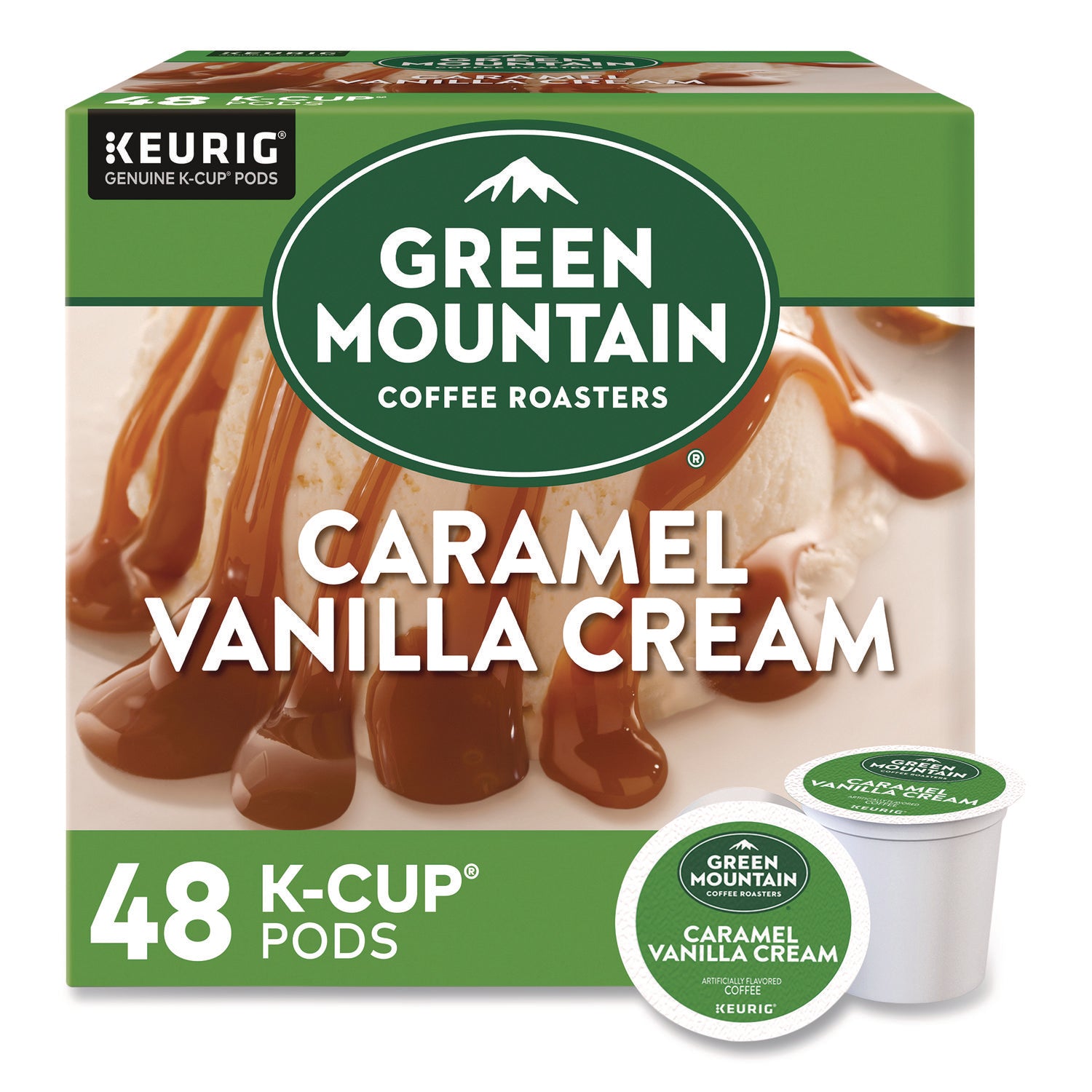 Caramel Vanilla Cream Coffee K-Cups, 0.33 oz, 48/Box