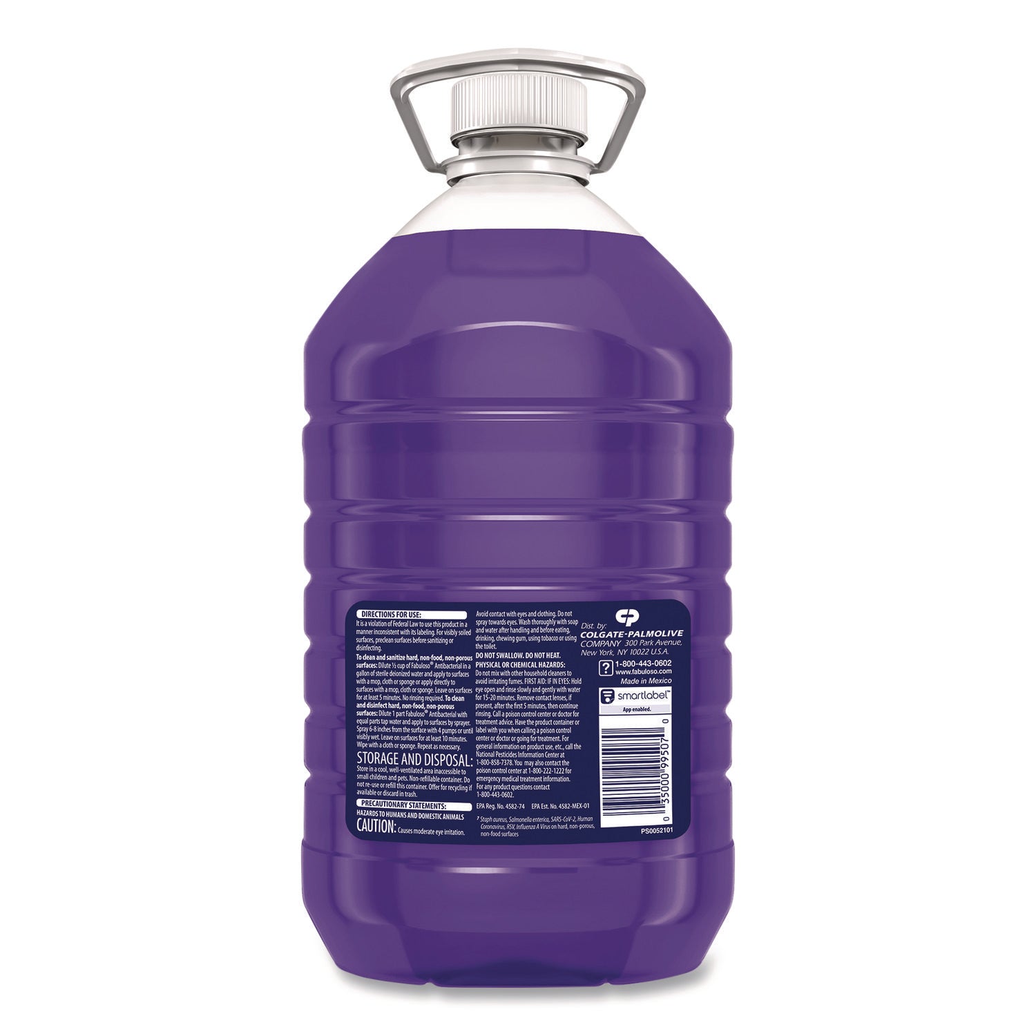 169 fl oz (5.3 quart) - Lavender Scent - Antibacterial, Rinse-free, Residue-free, Long Lasting - Purple Bottle - 1 Each