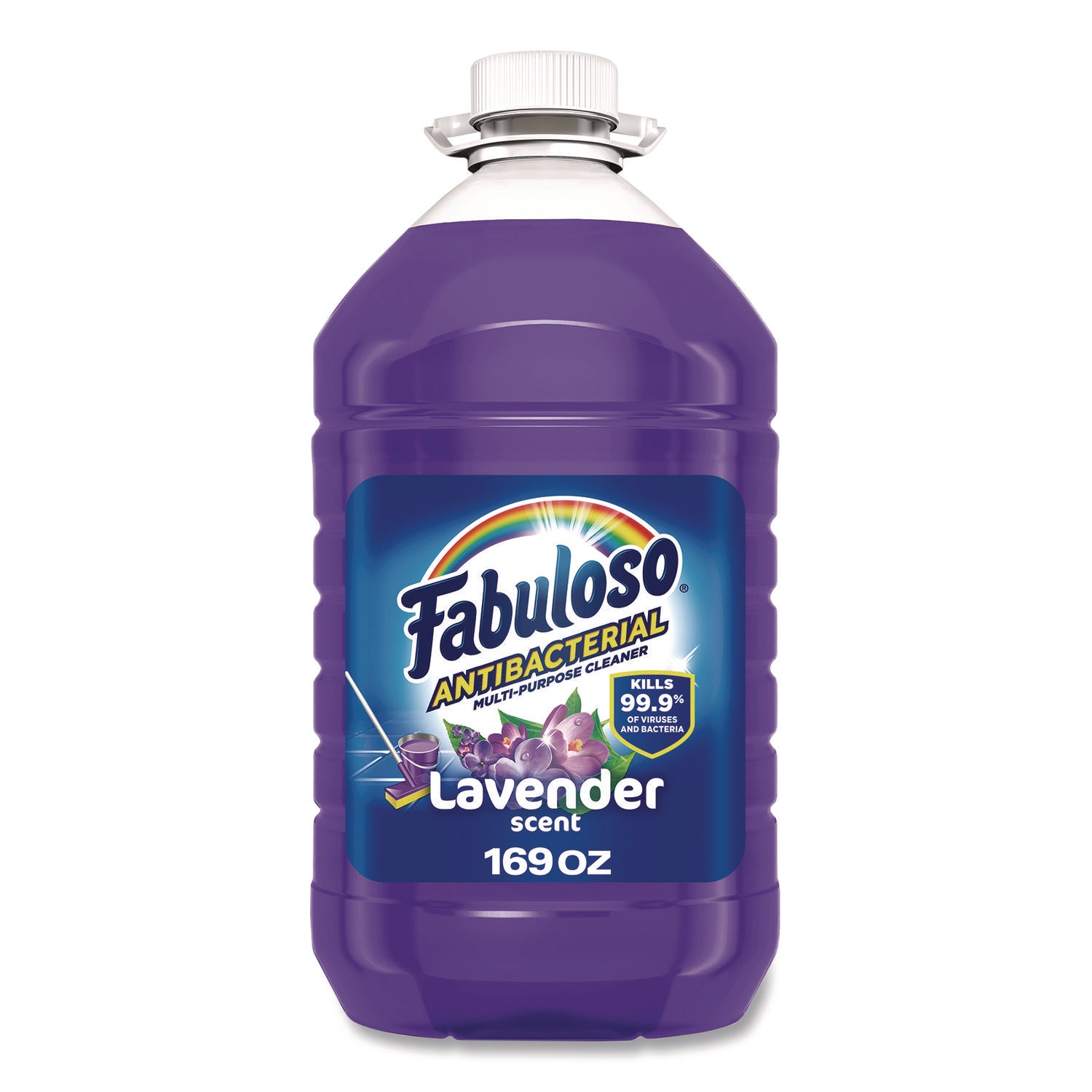 169 fl oz (5.3 quart) - Lavender Scent - Antibacterial, Rinse-free, Residue-free, Long Lasting - Purple Bottle - 1 Each