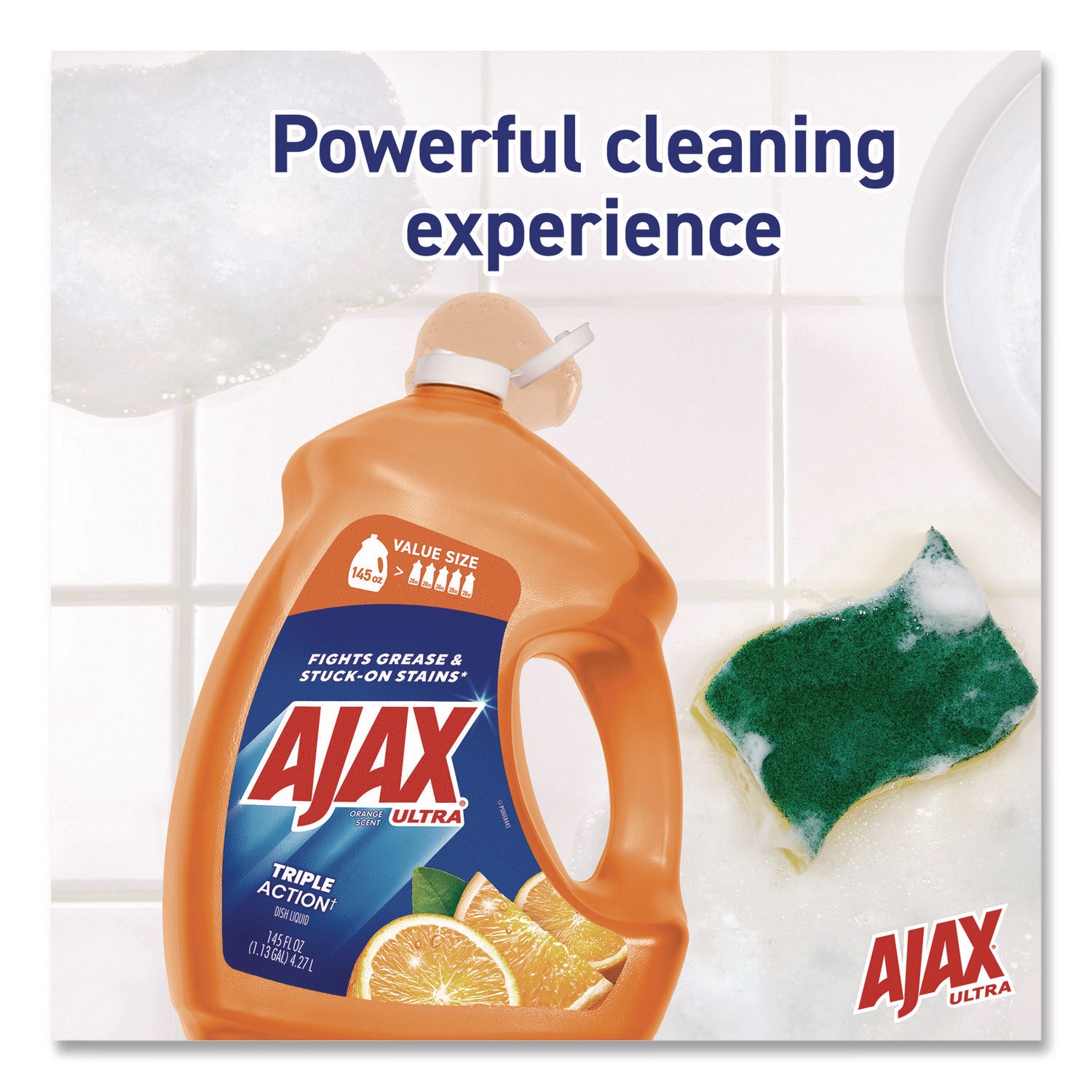 Dish Detergent Refill, Fresh Citrus Scent, 145 oz Bottle