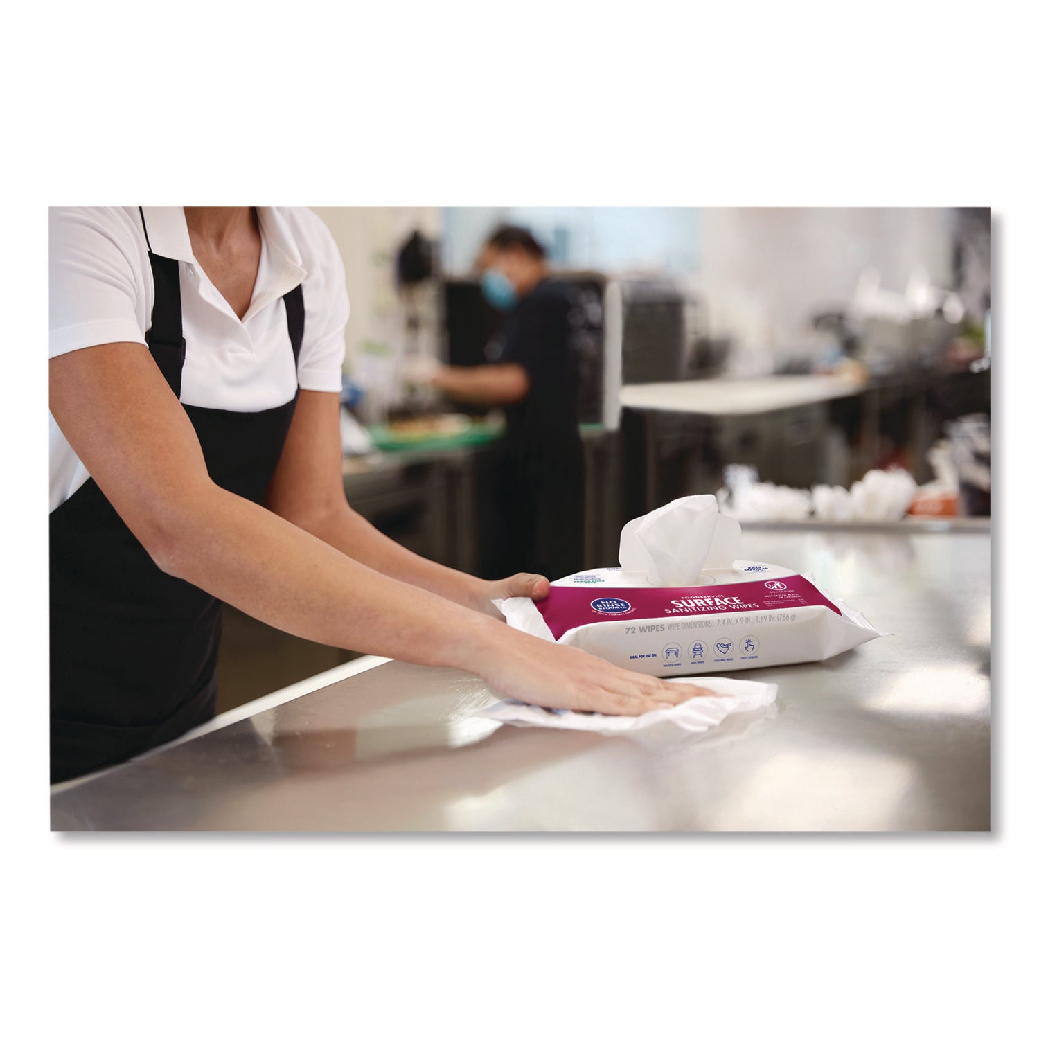 PURELL Foodservice Surface Sanitizing Wipes, White, 72 Pack