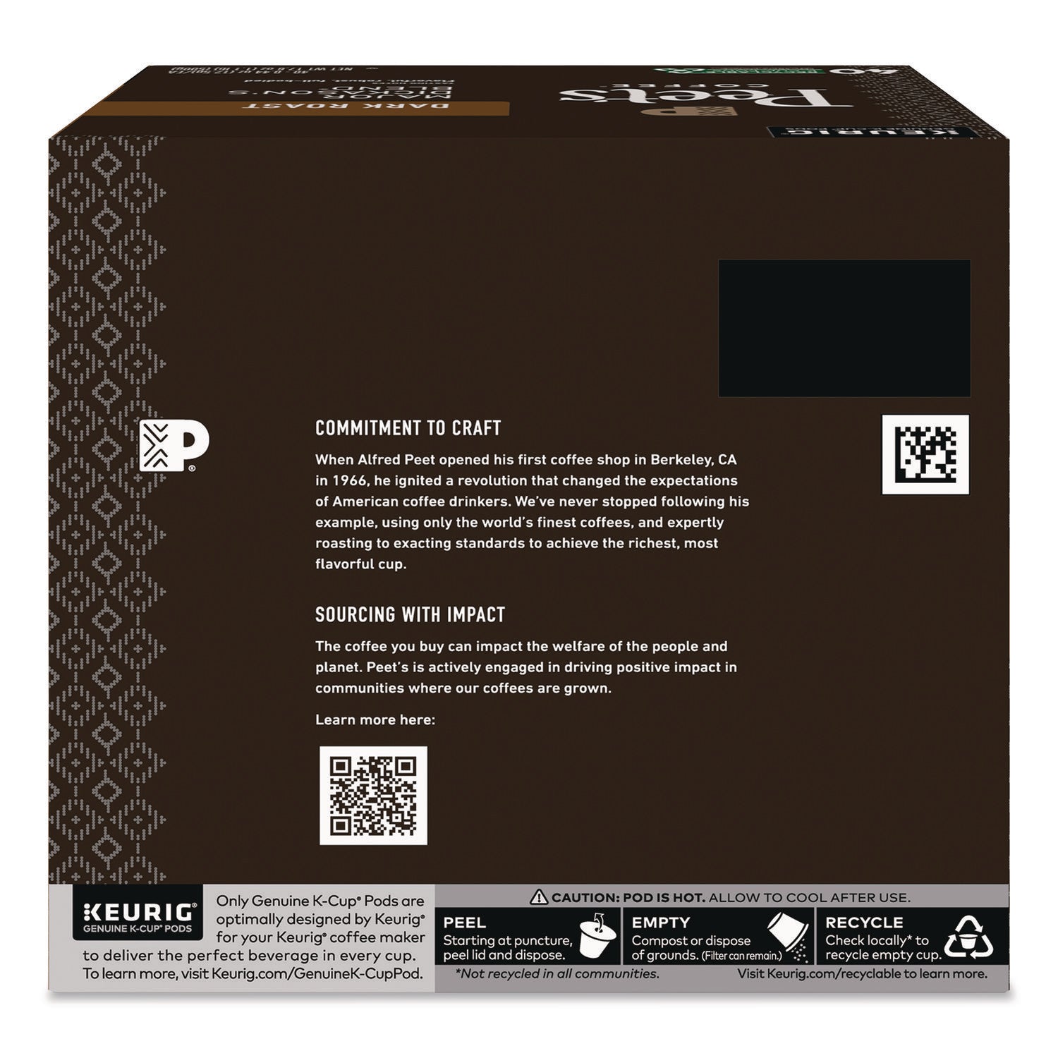 Major Dickason's Blend K-Cups, 0.44 oz, 40/Box