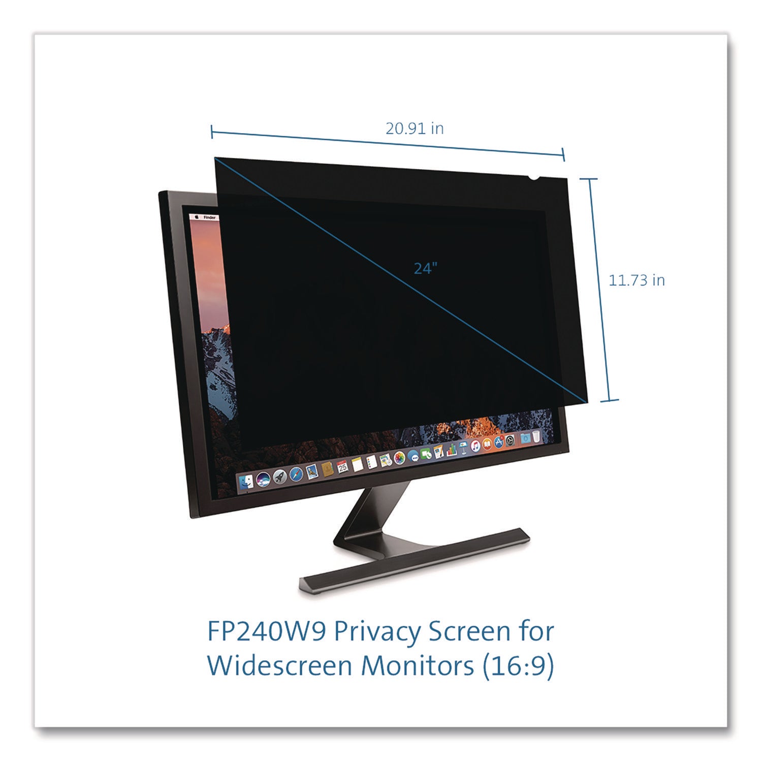 For 24" Widescreen LCD Monitor - 16:9 - Scratch Resistant, Damage Resistant - Anti-glare - 1 Each