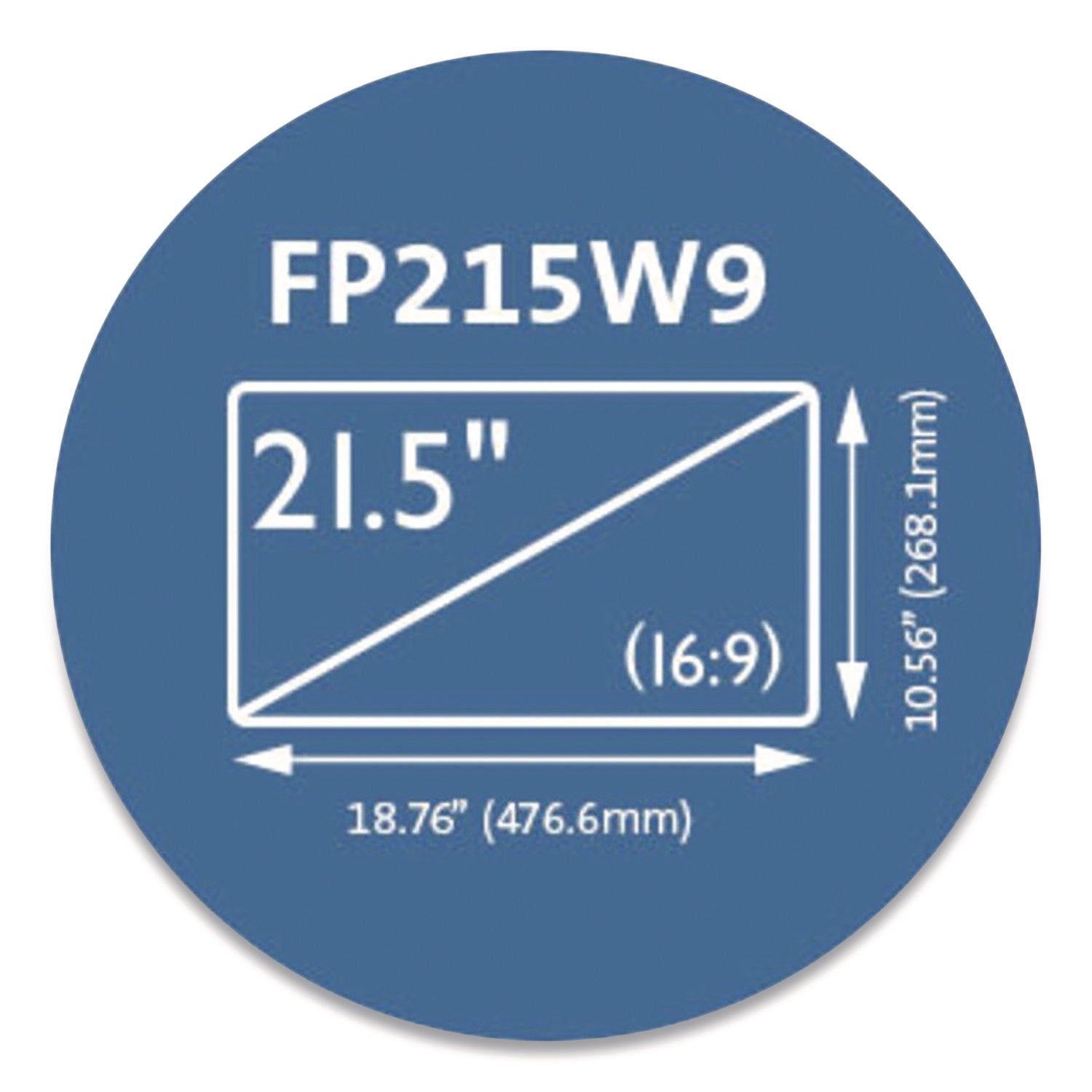 Anti-Glare Reversible Privacy Screen for 21.5" Widescreen Flat Panel Monitor, 16:9 Aspect Ratio