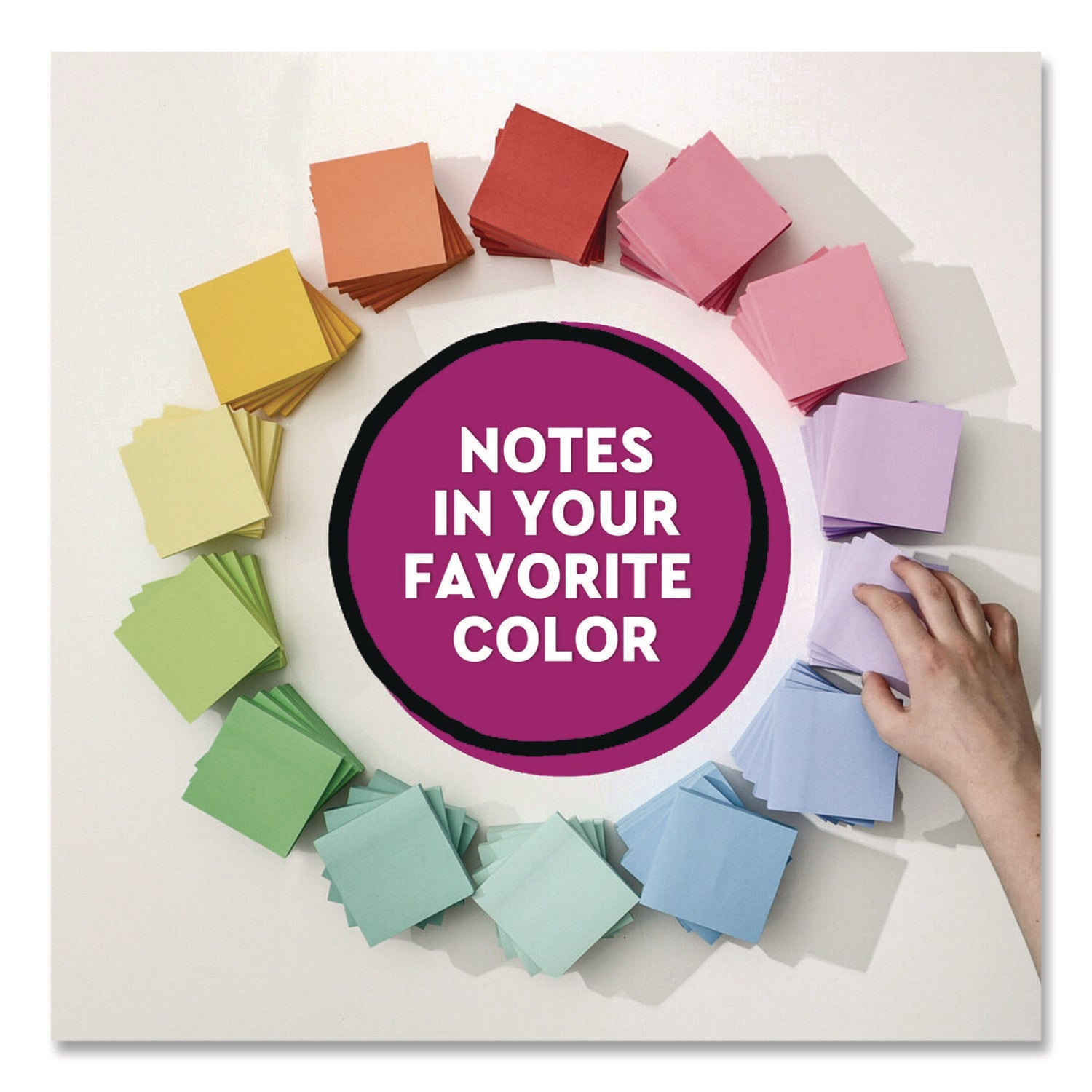 Super Sticky Pads in Energy Boost Collection Colors, 3 x 3, Limeade, 90 Sheets/Pad, 5 Pads/Pack
