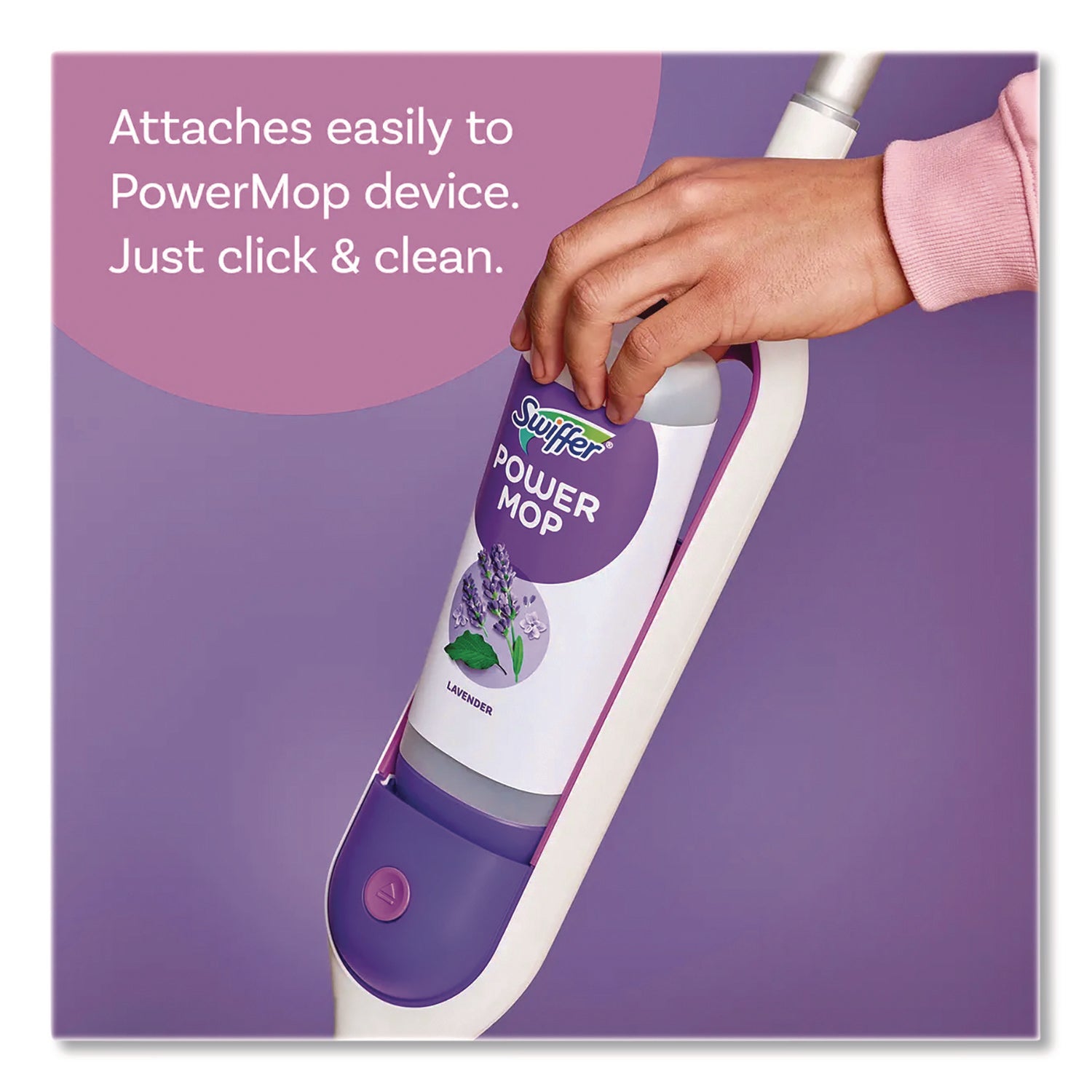 PowerMop Refill Cleaning Solution, Lavender Scent, 25.3 oz Refill Bottle, 2/Pack