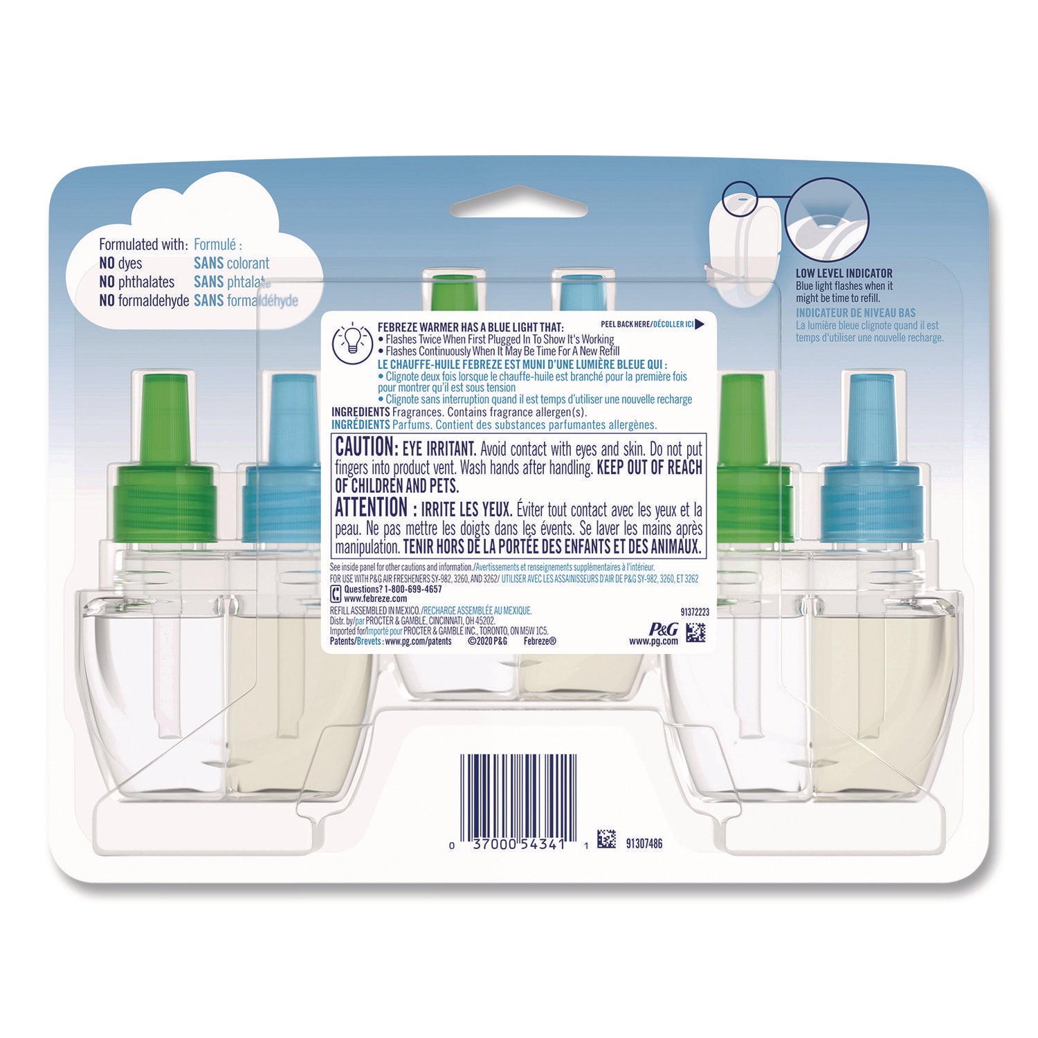 PLUG Air Freshener Refills, Gain Original, 0.87 oz, 3/Pack