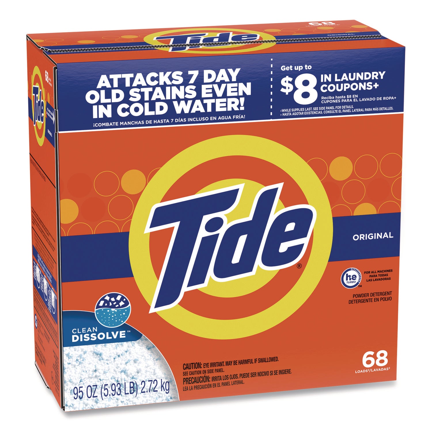 HE Laundry Detergent, Original Scent, Powder, 95 oz Box