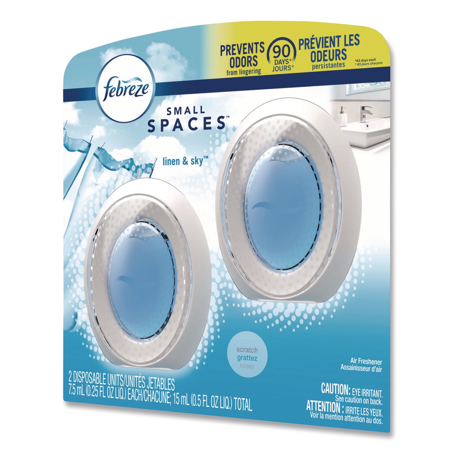 smallSPACES, Linen and Sky, 0.25 oz, 2/Pack