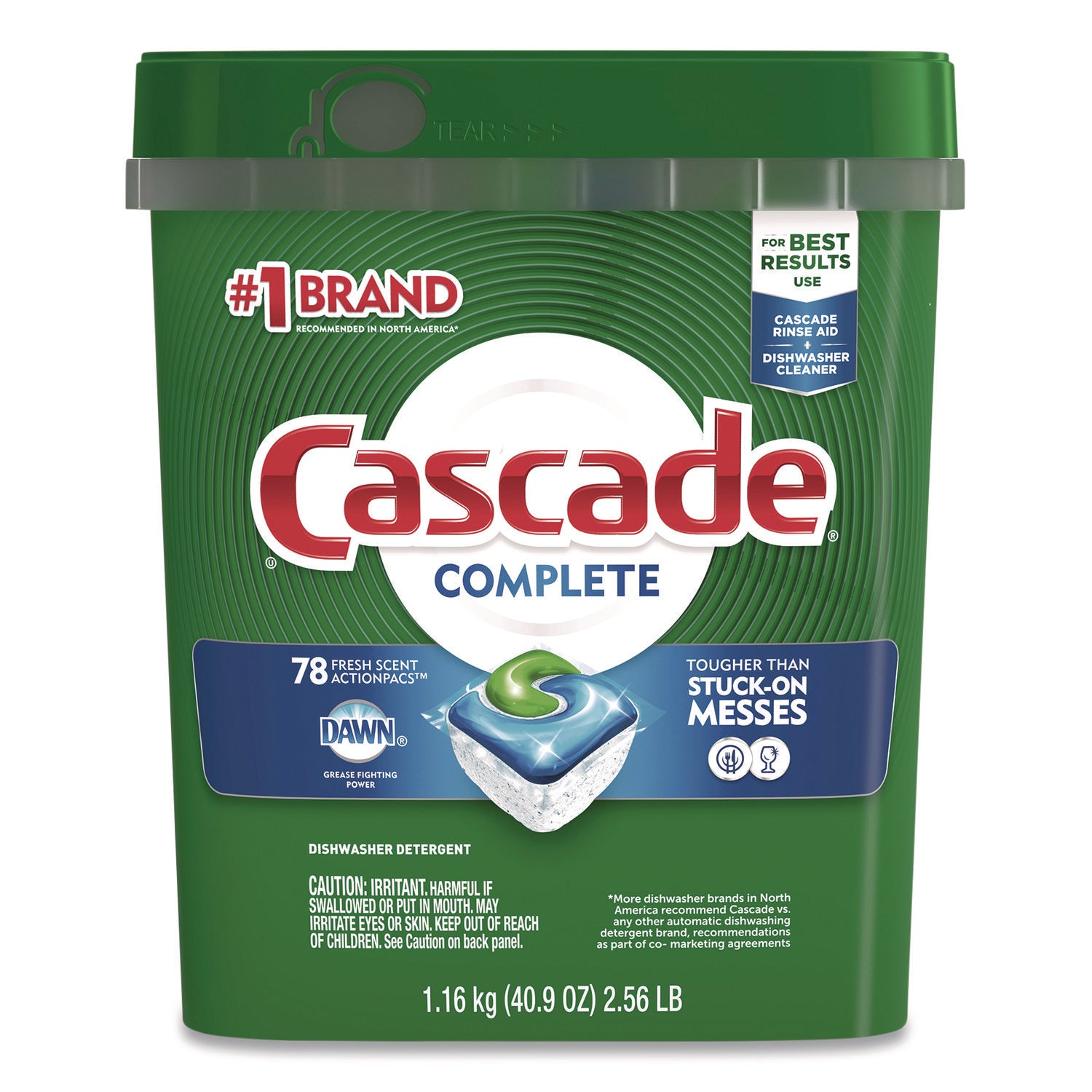 Action Pacs, Fresh Scent, 40.9 oz Tub, 78/Pack