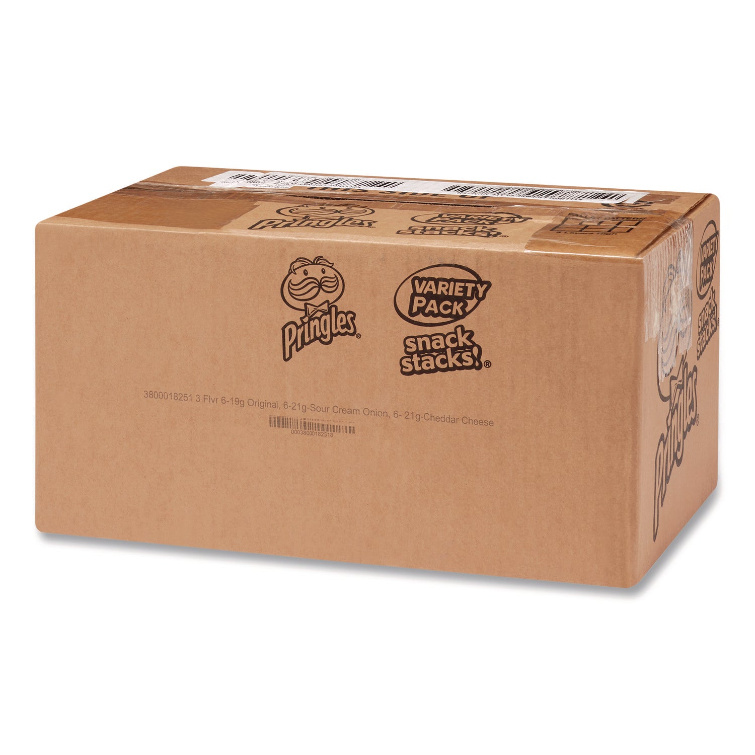 Variety Pack Potato Chips, Sour Cream and Onion/Cheddar Cheese/Original, 0.67 oz/0.74 oz Cans, 72/Carton