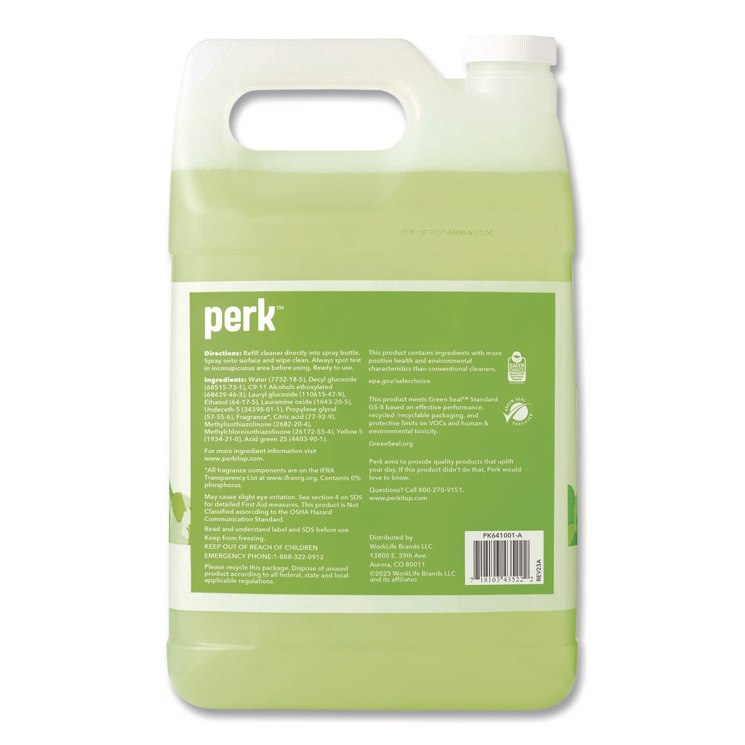 Hello Eco Multi-Purpose Cleaner Refill, Citrus Scent, 1 gal Bottle