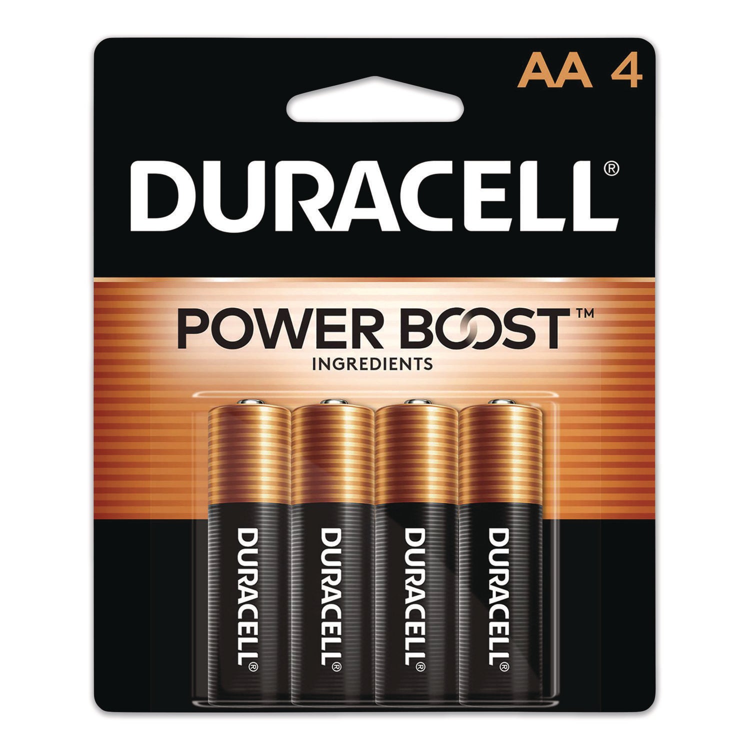 Duracell Coppertop Alkaline AA Batteries - For Multipurpose - AA - 1.5 V DC - 4 / Pack