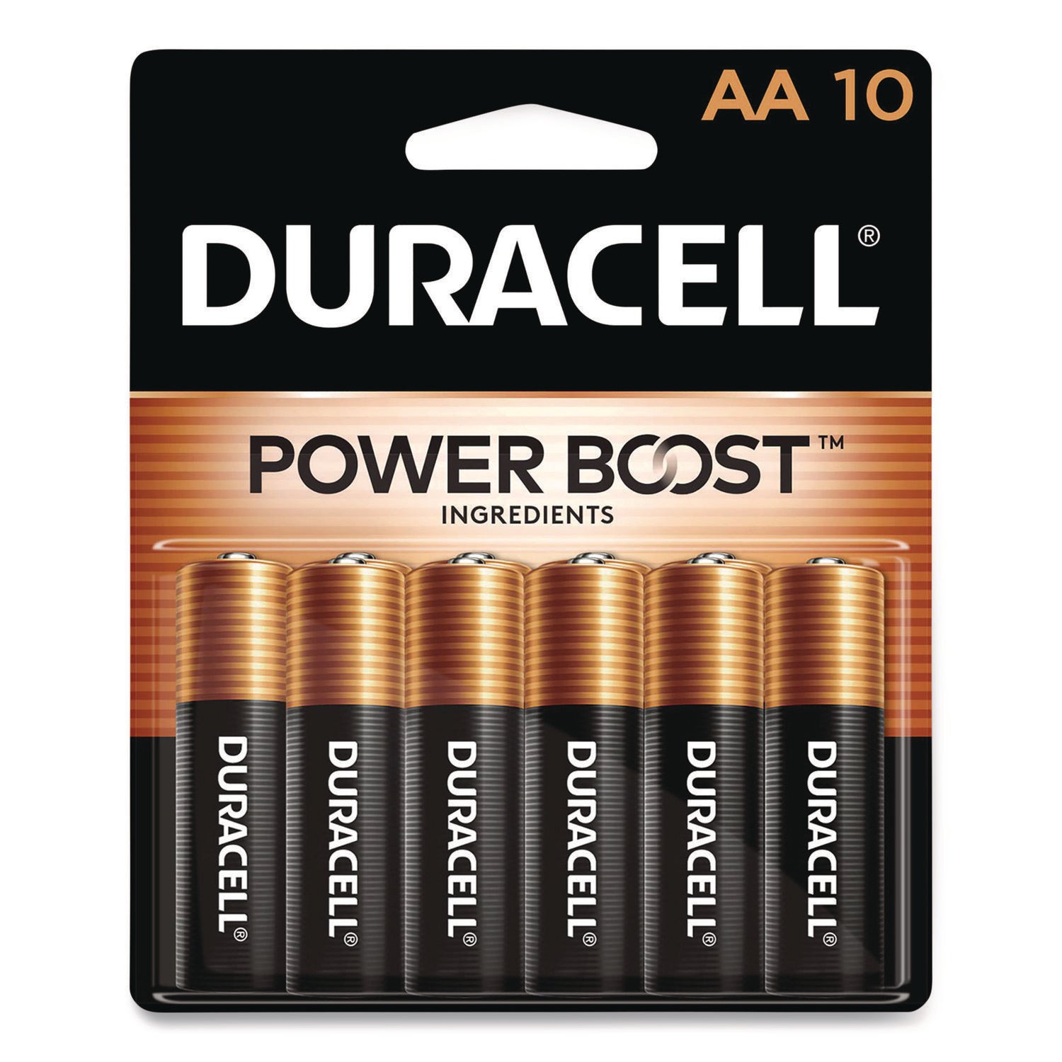 Duracell Coppertop Alkaline AA Batteries - For Multipurpose - AA - 1.5 V DC - 10 / Pack