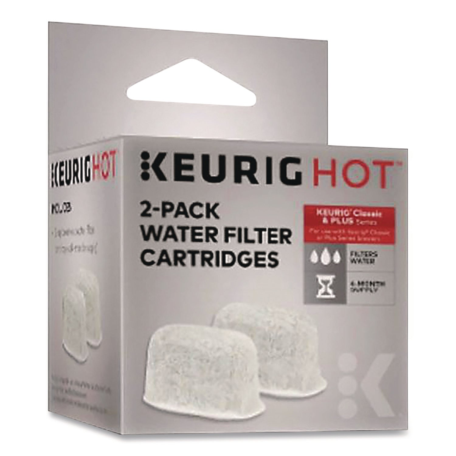 Replacement Charcoal Water Filter Cartridge, 2/Pack