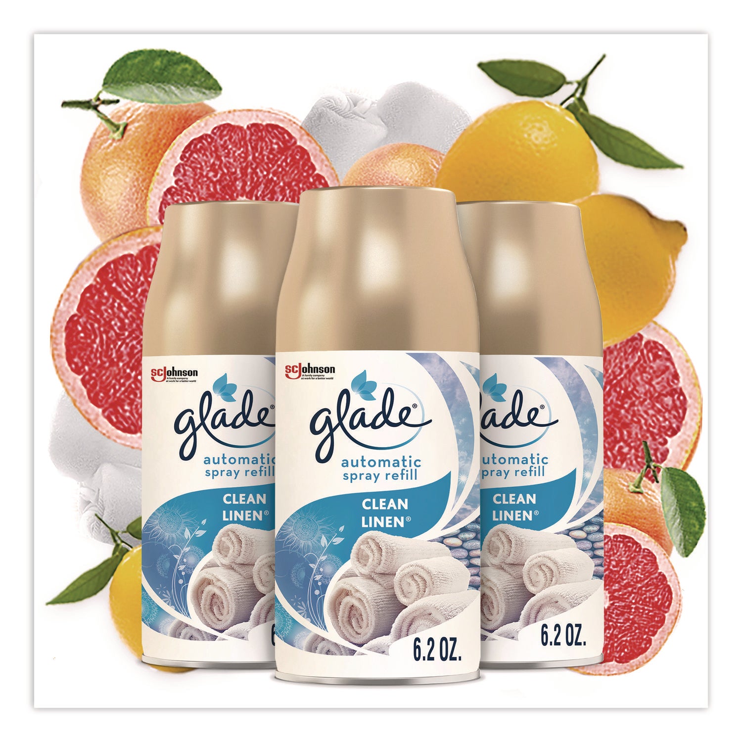 Spray - 6.2 fl oz (0.2 quart) - Clean Linen - 70 Day - 3 / Pack
