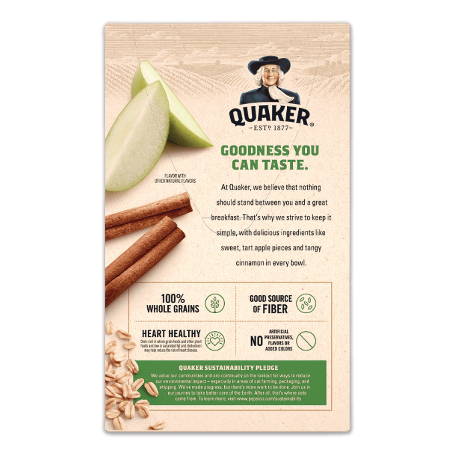 Instant Oatmeal, Assorted Flavors, 1.51 oz Packet, 64/Carton
