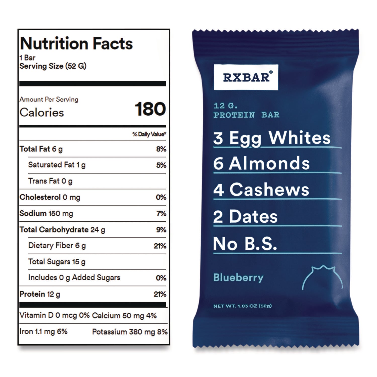 Adult Bars, Blueberry, 1.83 oz Bar, 12/Box