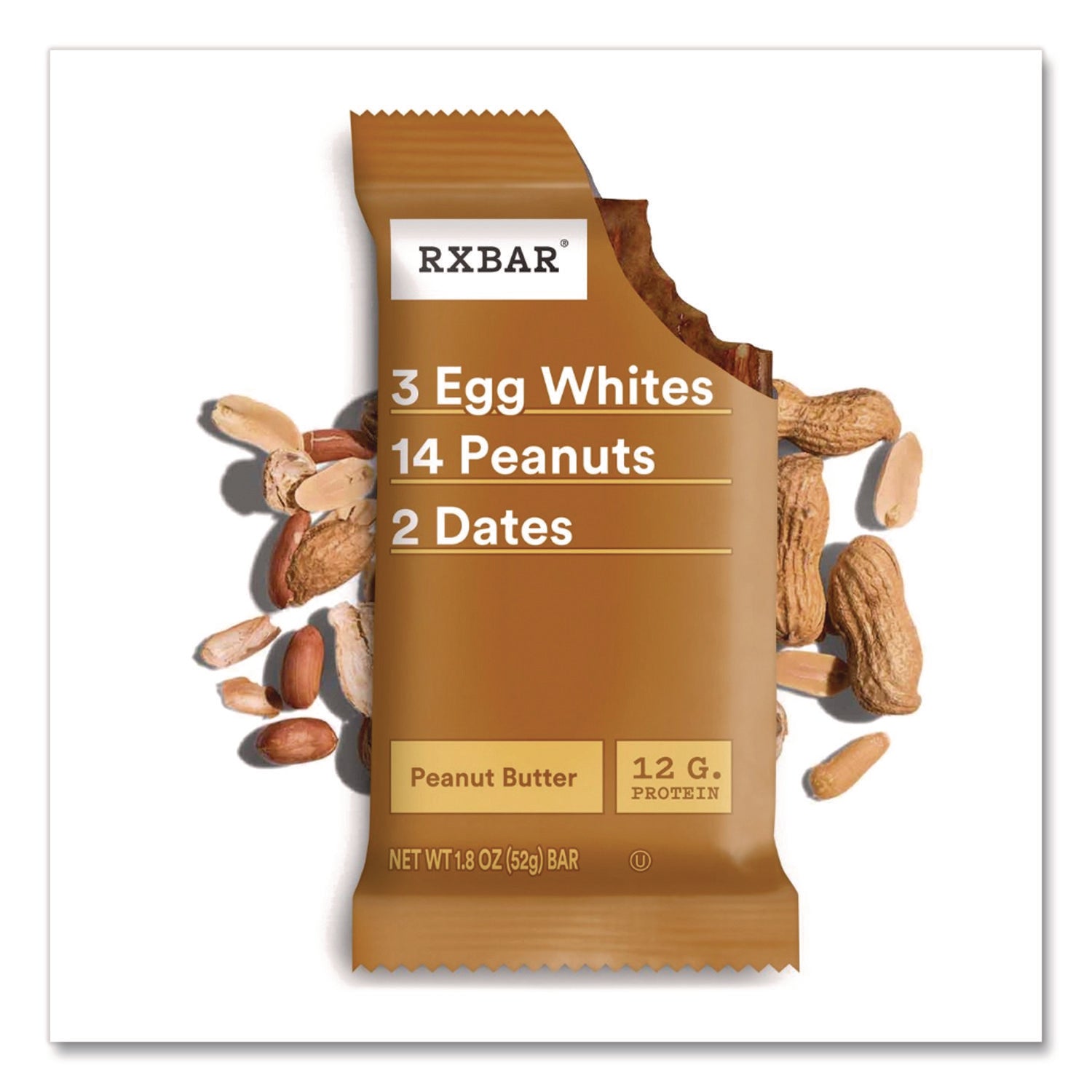Adult Bars, Peanut Butter, 1.83 oz Bar, 12/Box