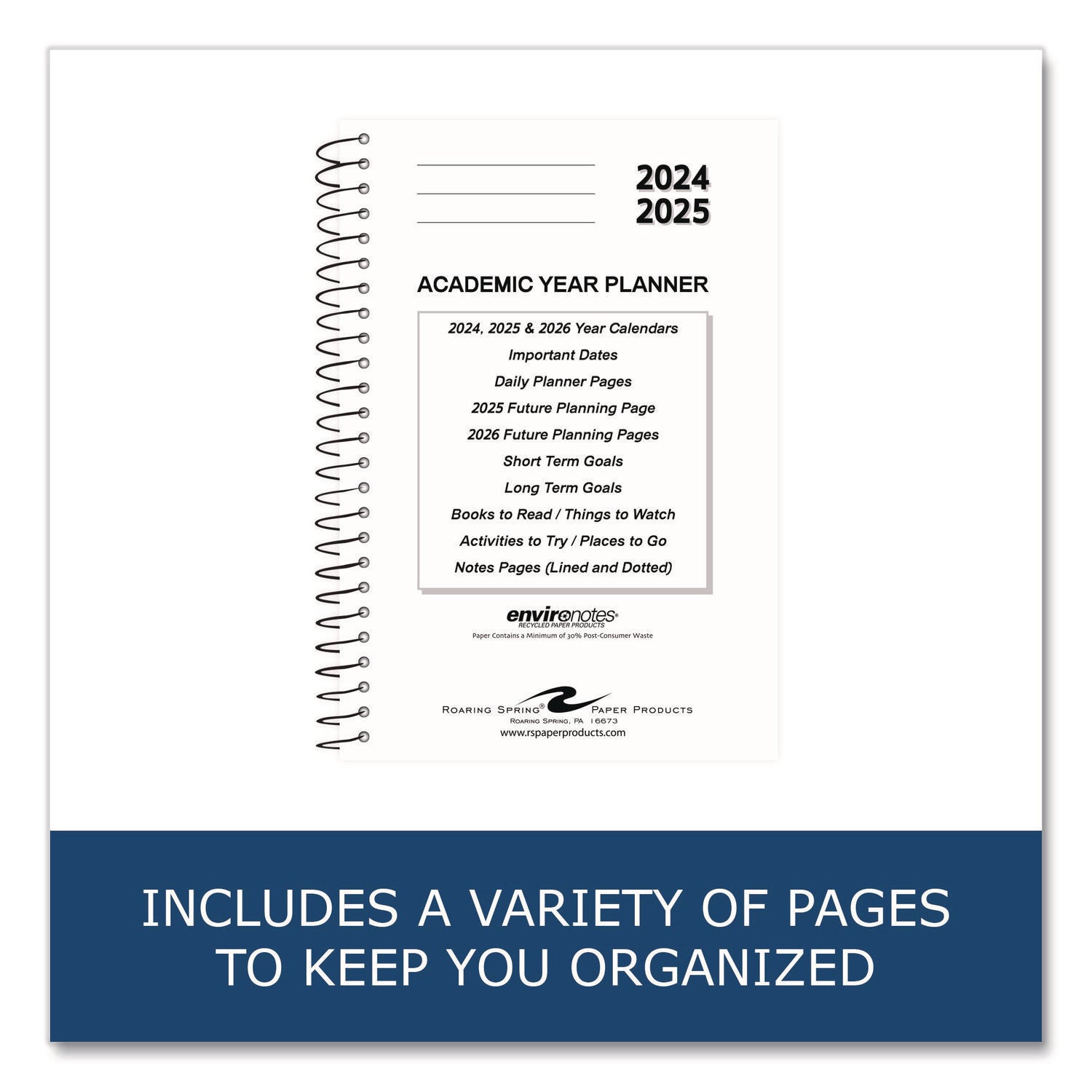 Roaring Spring 14-month Academic Planner