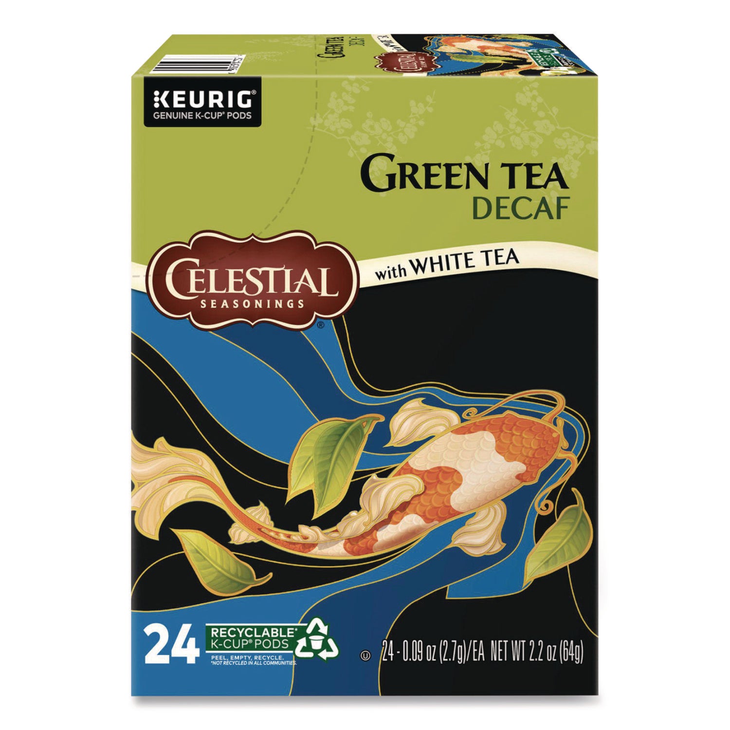Compatible with Keurig Brewer - Green Tea - Decaffeinated - 24 / Box