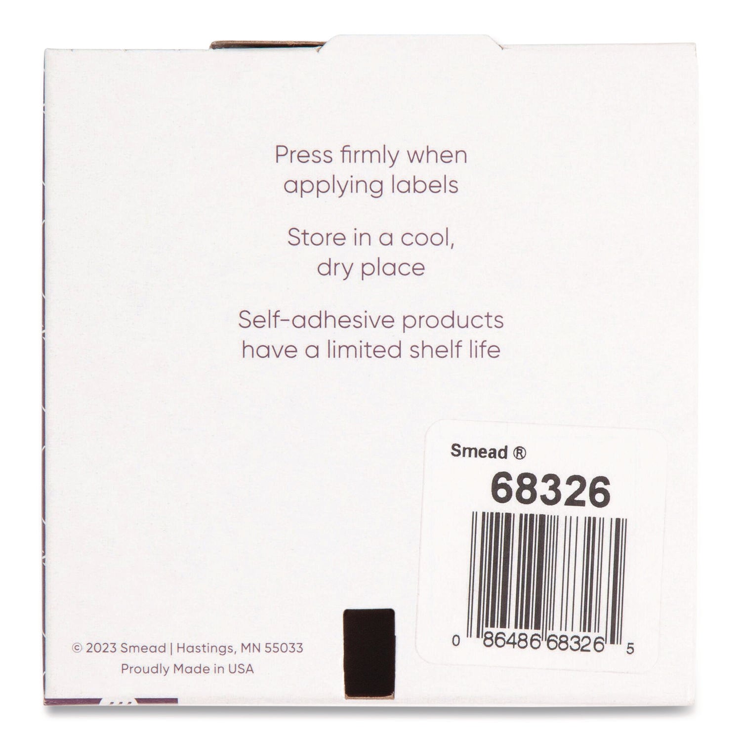Smead ETYJ Color-Coded Year Labels, 3/4" x 1 1/2", Orange, Laminated, Self-Adhesive, 500 Labels per Roll, 1 Roll