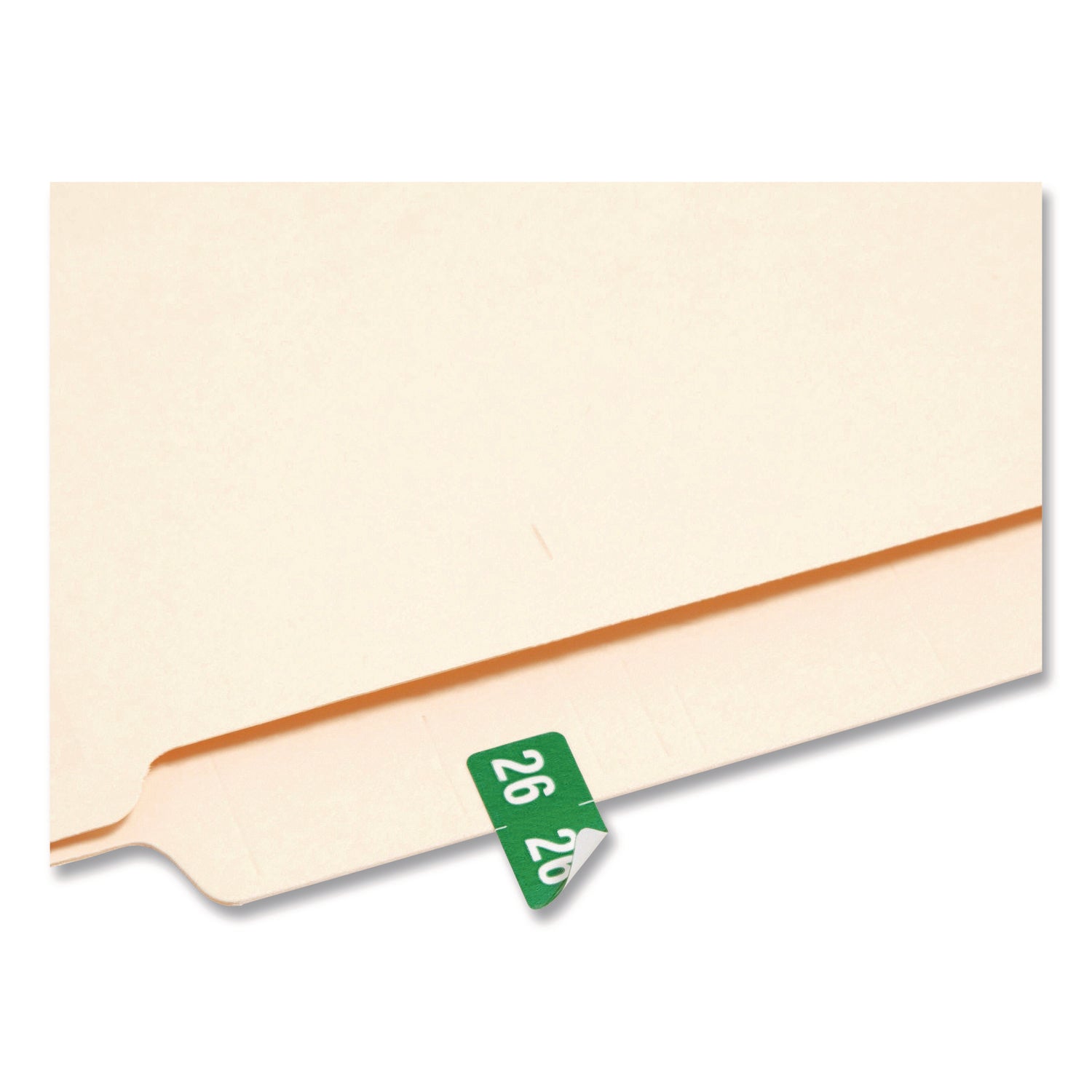 Smead ETS Color-Coded Year Labels, Green, Laminated, Self-Adhesive, 1/2" x 1", 25 Labels/Sheet, 10 Sheets, 2026 Total Labels, 1 Pack