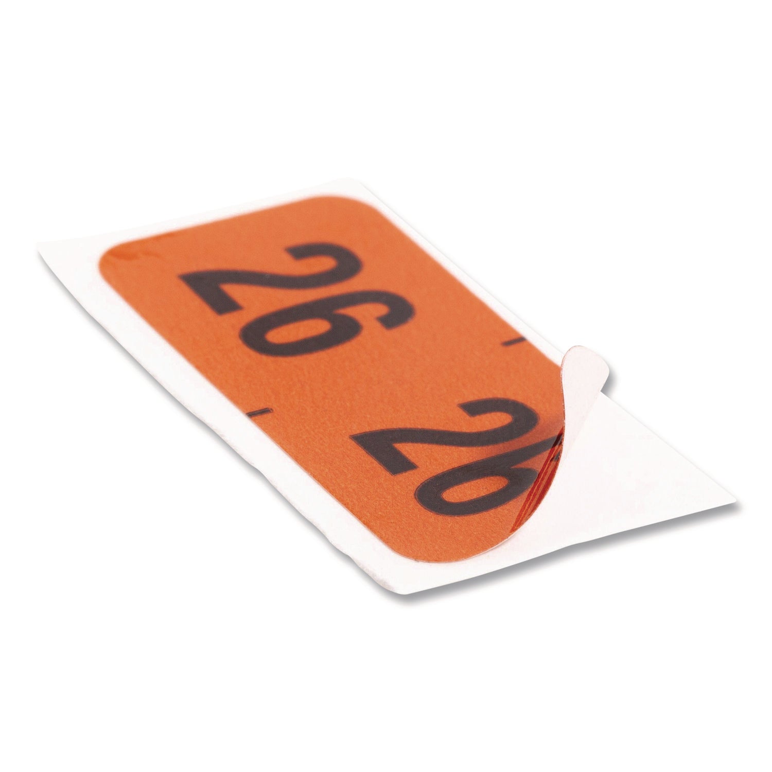Smead ETYJ Color-Coded Year Labels, 3/4" x 1 1/2", Orange, Laminated, Self-Adhesive, 500 Labels per Roll, 1 Roll