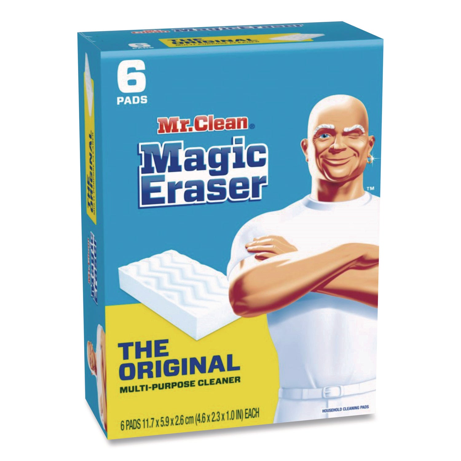 Mr. Clean Magic Eraser Pads - For Multipurpose - Pad - Sturdy - White - 6 / Pack
