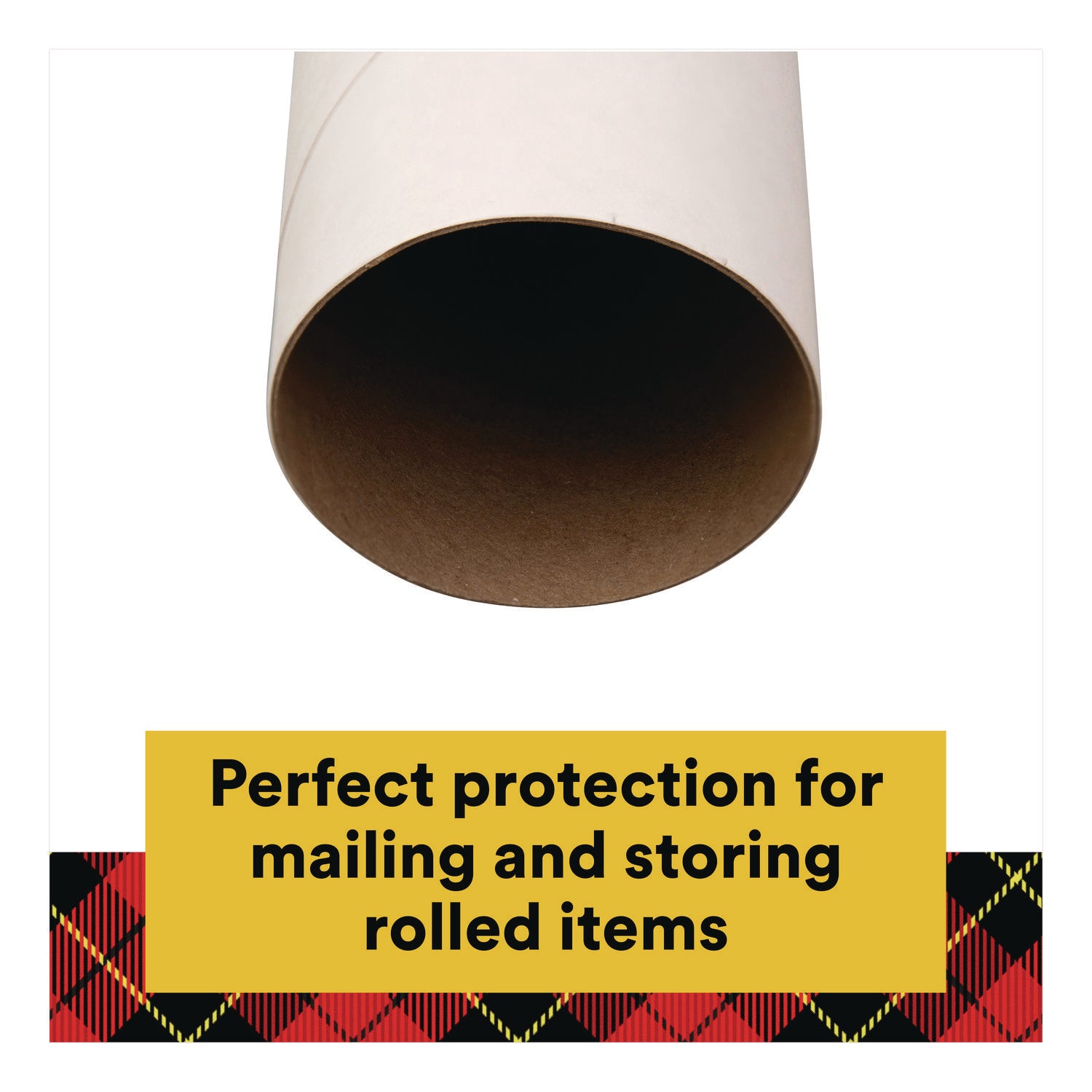 Mailing Tube, 48" Long, 4" Diameter, White, 12/Carton