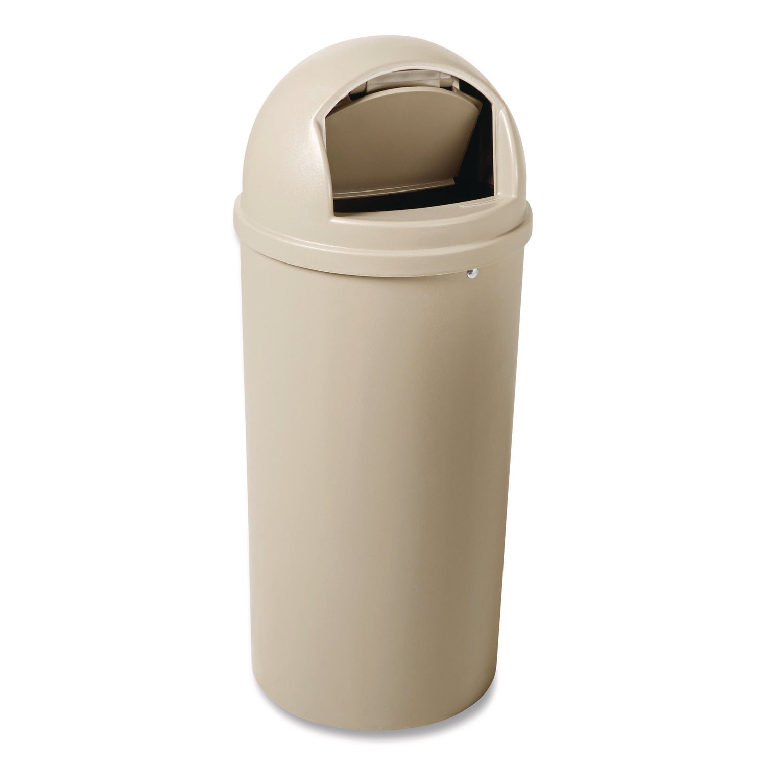 Rubbermaid Commercial Marshal Classic Container - 15 gal Capacity - Round - 15.37" Opening Diameter - 36.5" Height - Beige - 1 Each