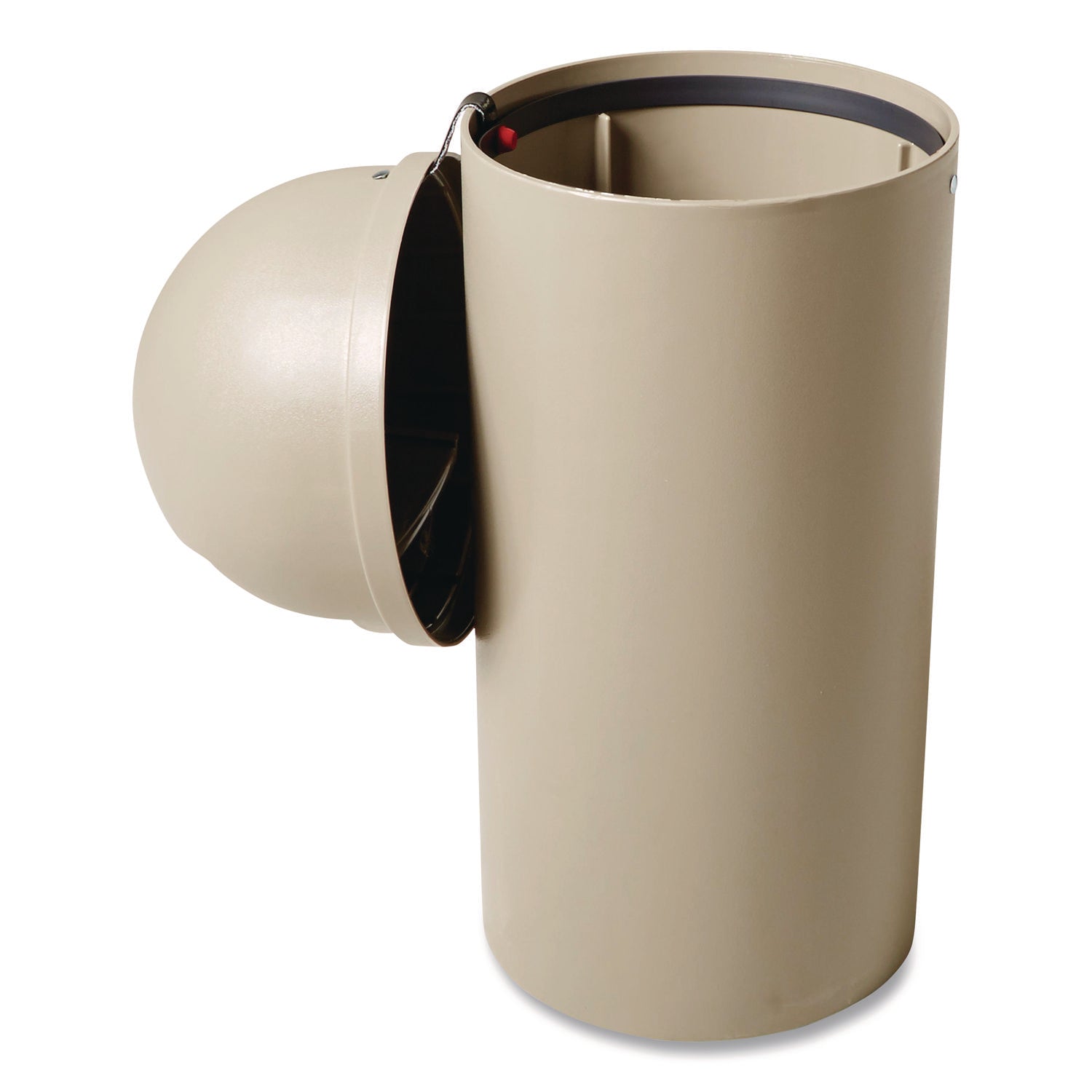 Rubbermaid Commercial Marshal Classic Container - 15 gal Capacity - Round - 15.37" Opening Diameter - 36.5" Height - Beige - 1 Each