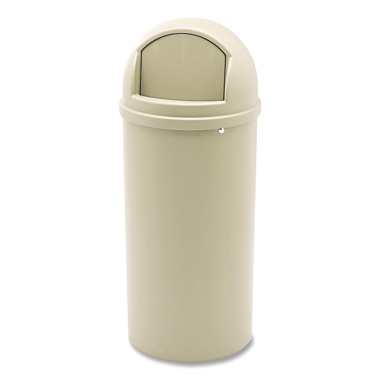Rubbermaid Commercial Marshal Classic Container - 15 gal Capacity - Round - 15.37" Opening Diameter - 36.5" Height - Beige - 1 Each