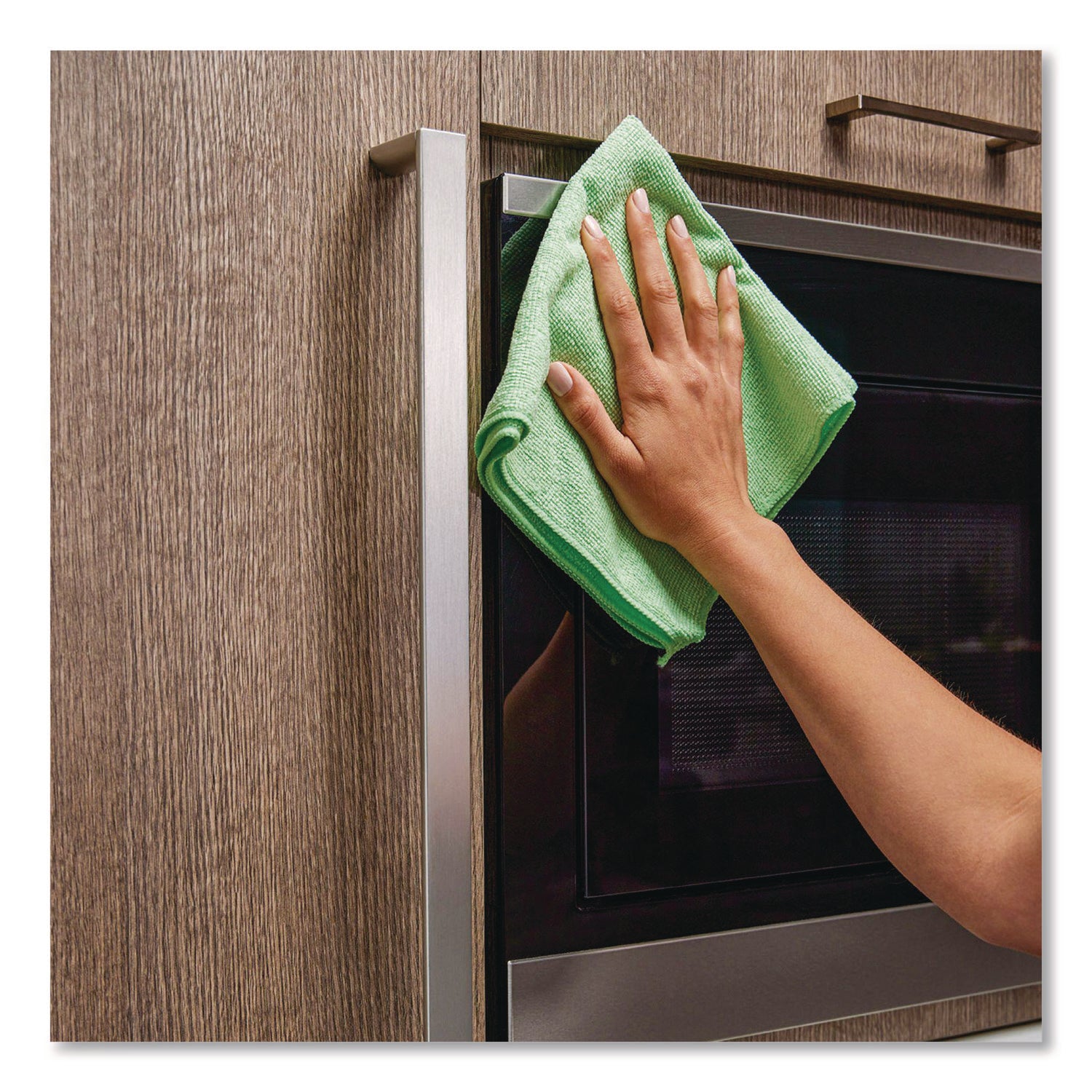 16" Length x 16" Width - Reusable, Launderable, Bleach-safe - Green - 24 / Pack