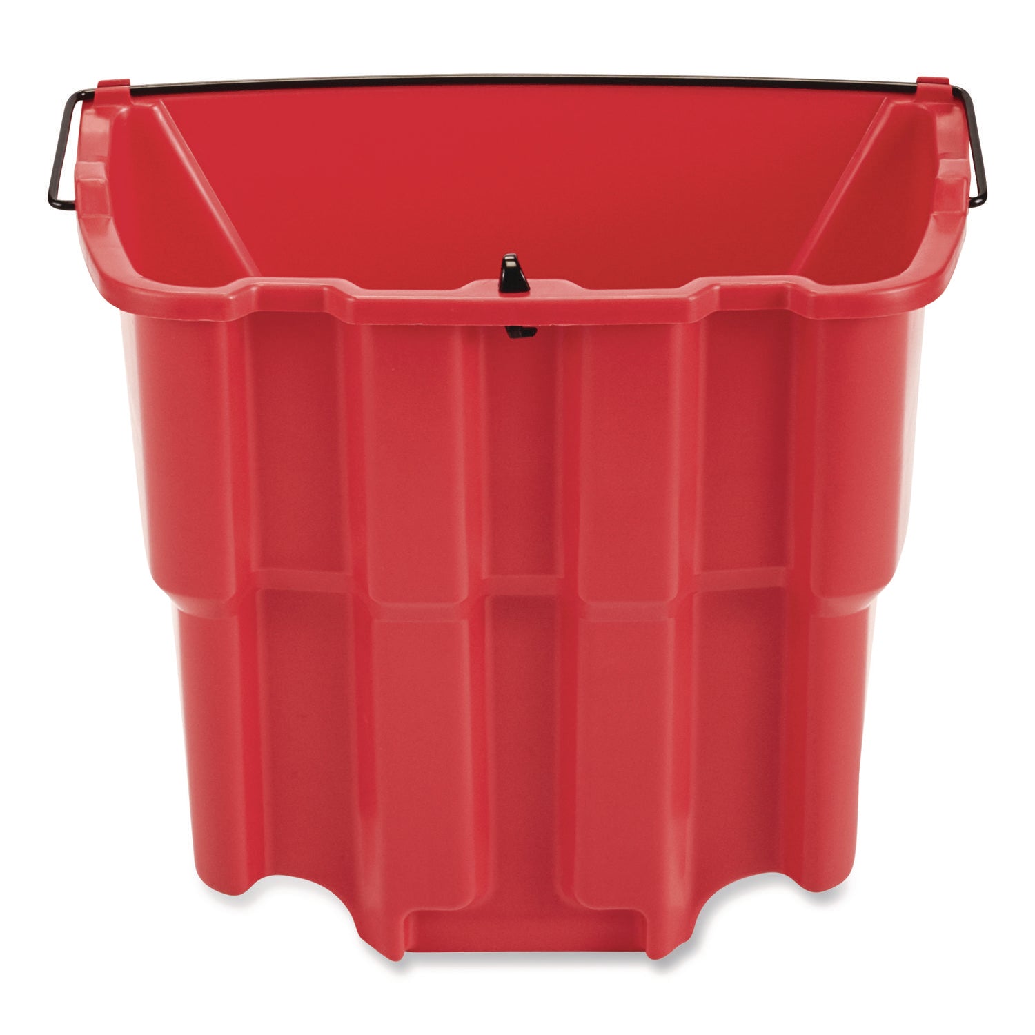 Rubbermaid Commercial WaveBrake 18 QT Dirty Water Bucket - 4.50 gal - 14" x 9.8" - Plastic - Red - 1 Each
