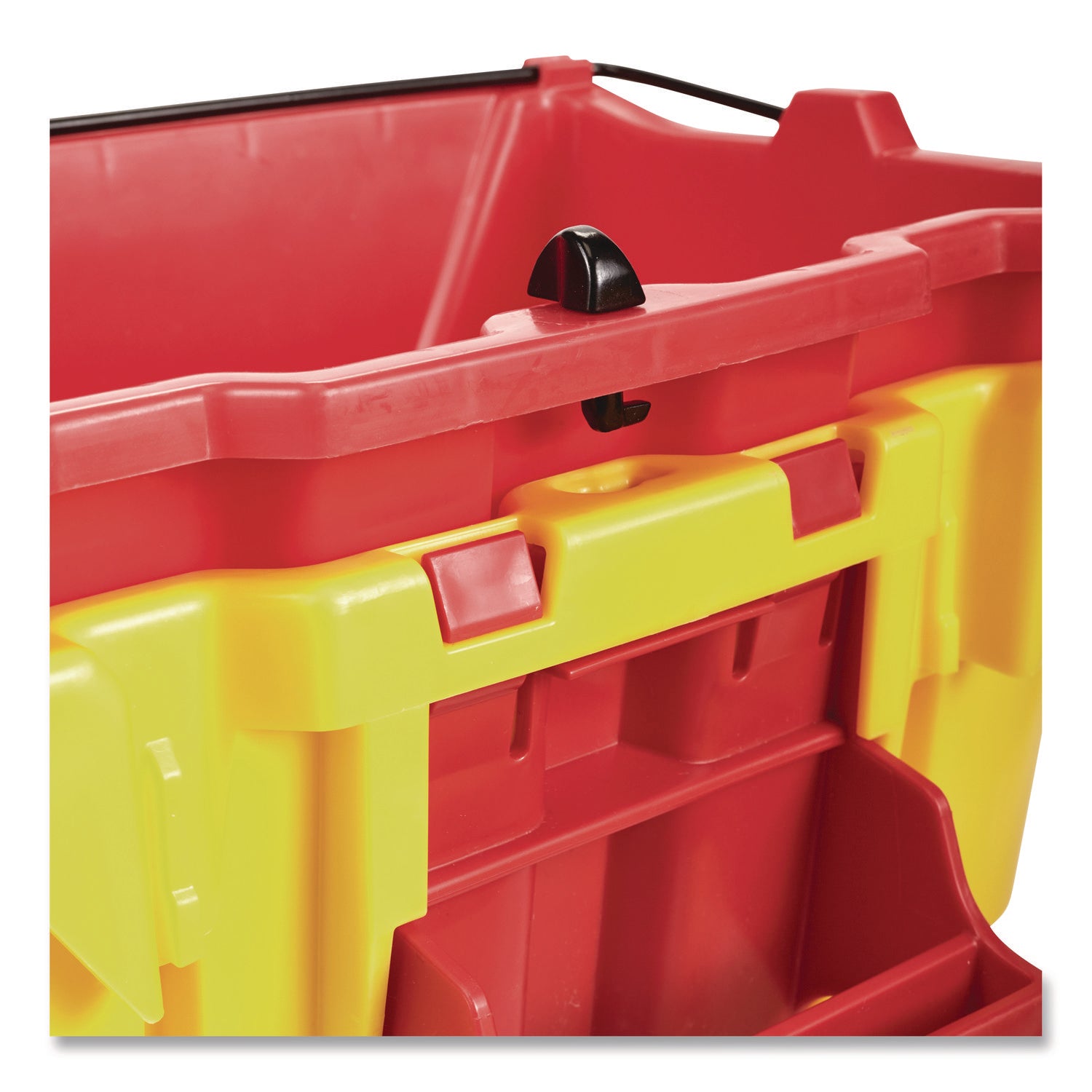 Rubbermaid Commercial WaveBrake 18 QT Dirty Water Bucket - 4.50 gal - 14" x 9.8" - Plastic - Red - 1 Each
