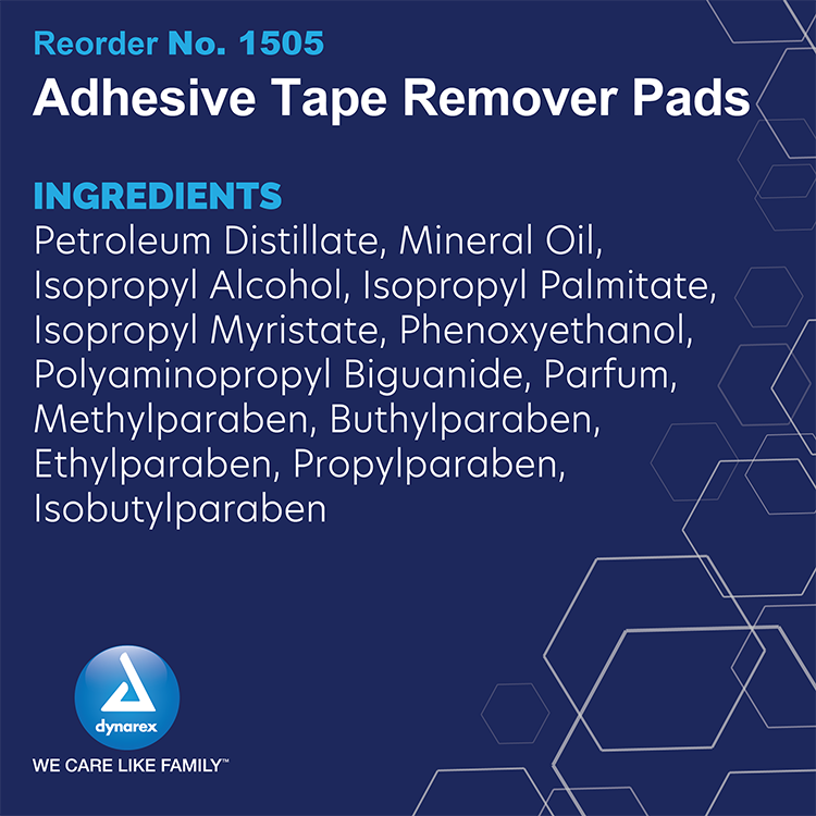 Adhesive Tape Remover Pad, 10/100/cs - 100 pcs per Box/10 Boxes per Case