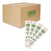 Plantware CPLA Cutlery, Individually Wrapped, Fork, White, 1,000/Carton