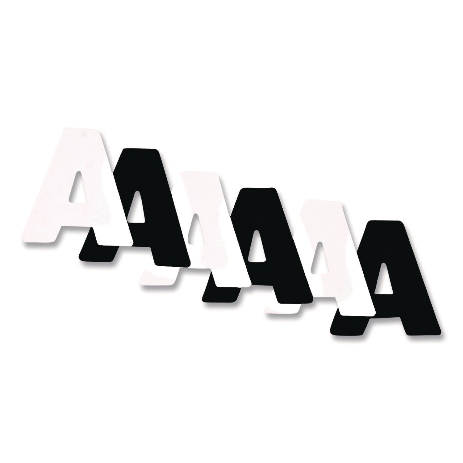 Black and White Poster Letters and Numbers, 10"h, 310/Pack