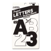 Black and White Poster Letters and Numbers, 10"h, 310/Pack