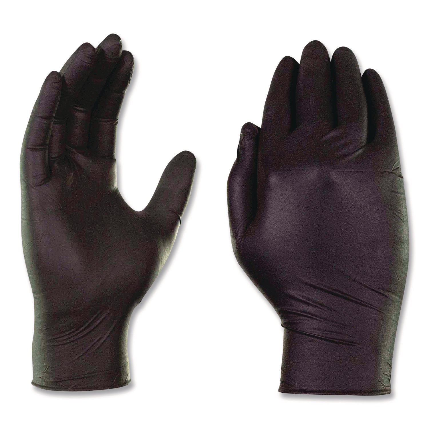 Nitrile Exam Gloves, Powder-Free, 3 Mil, Medium, Black, 100/box