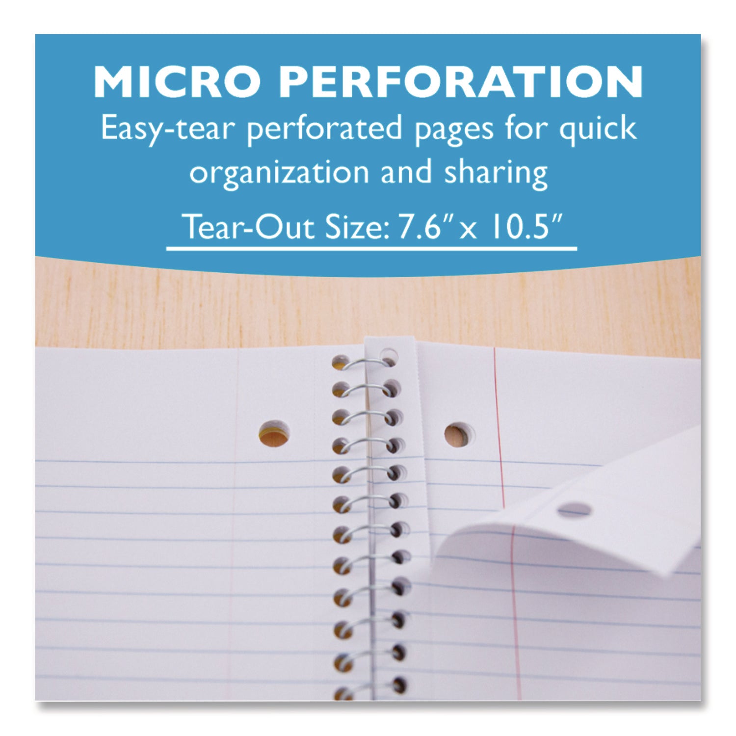 Spiral Notebooks, 3-Subject, Medium/College Rule, Randomly Assorted Cover Color, (120) 10.5 x 8 Sheets