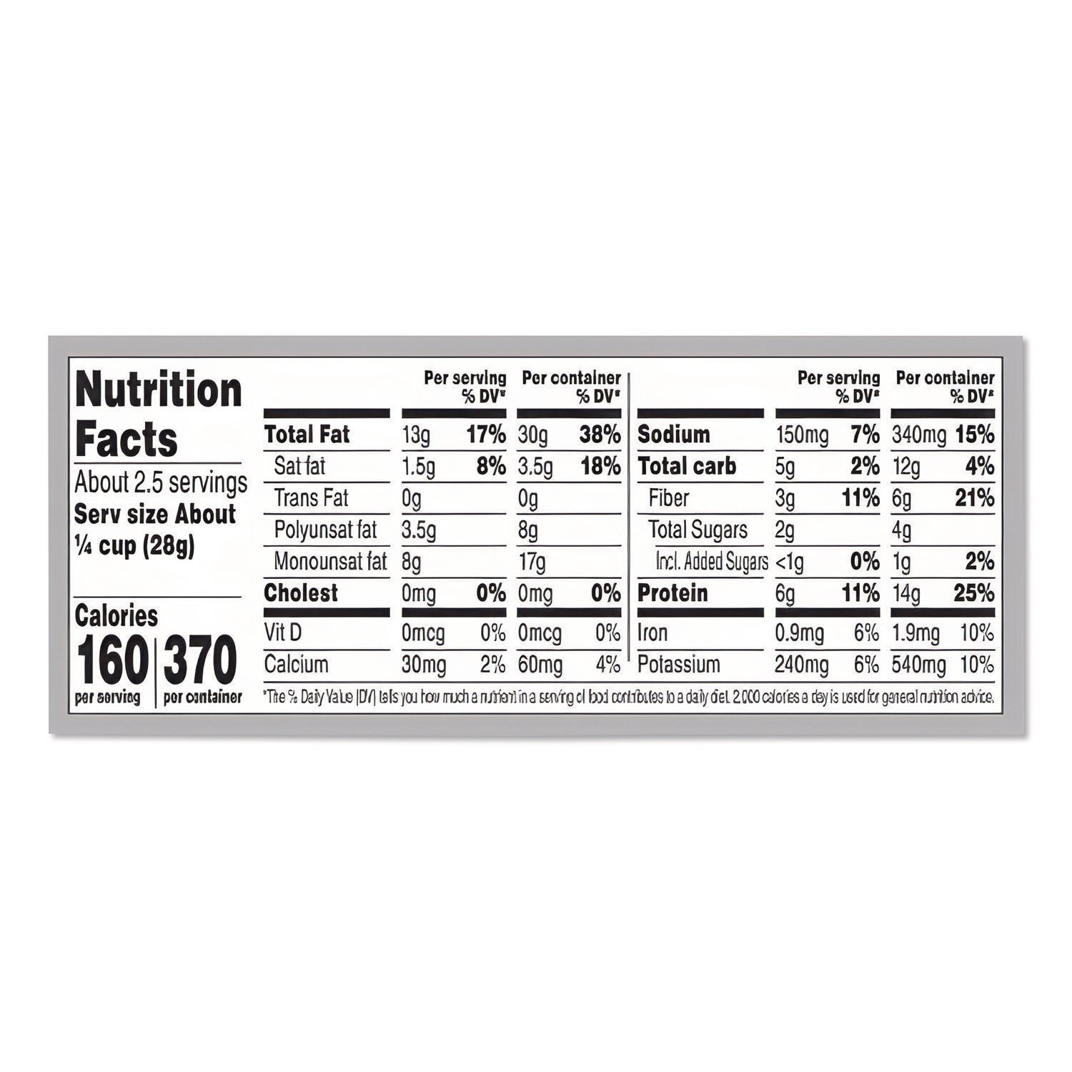 No Shells Sea Salt and Pepper Pistachios, 2.25 oz Pack, 8/Box
