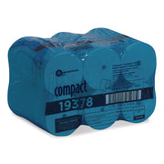 Compact Coreless Recycled Toilet Paper - 2 Ply - 4.05" Width x 3.85" Length - 1500 Sheets/Roll - 5.75" Roll Diameter - White - 18 / Pack