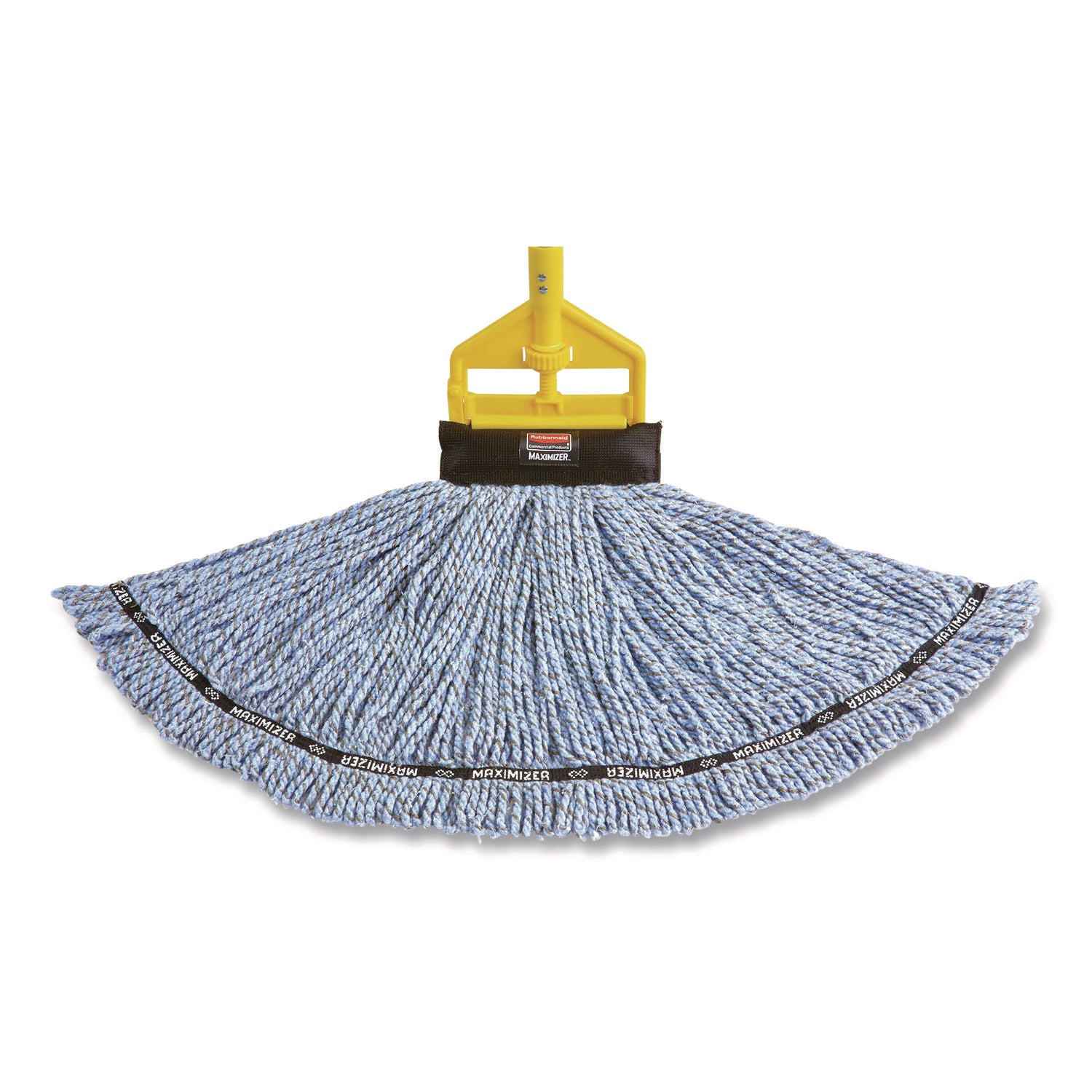 Invader Aluminum Side-Gate Wet-Mop Handle, 1" dia x 60", Gray/Yellow