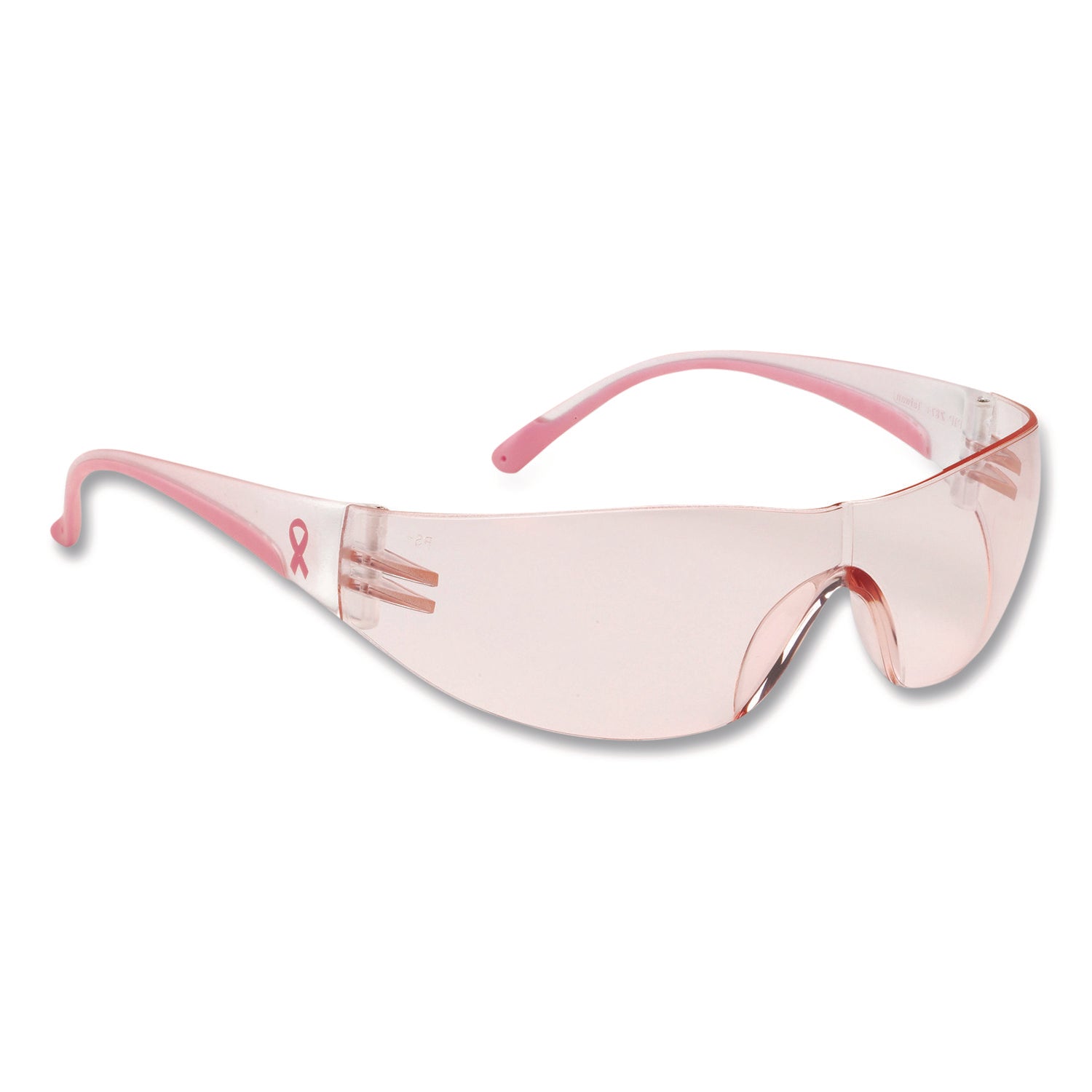 Eva Optical Safety Glasses, Scratch-Resistant, Pink Lens, Pink/Clear Frame