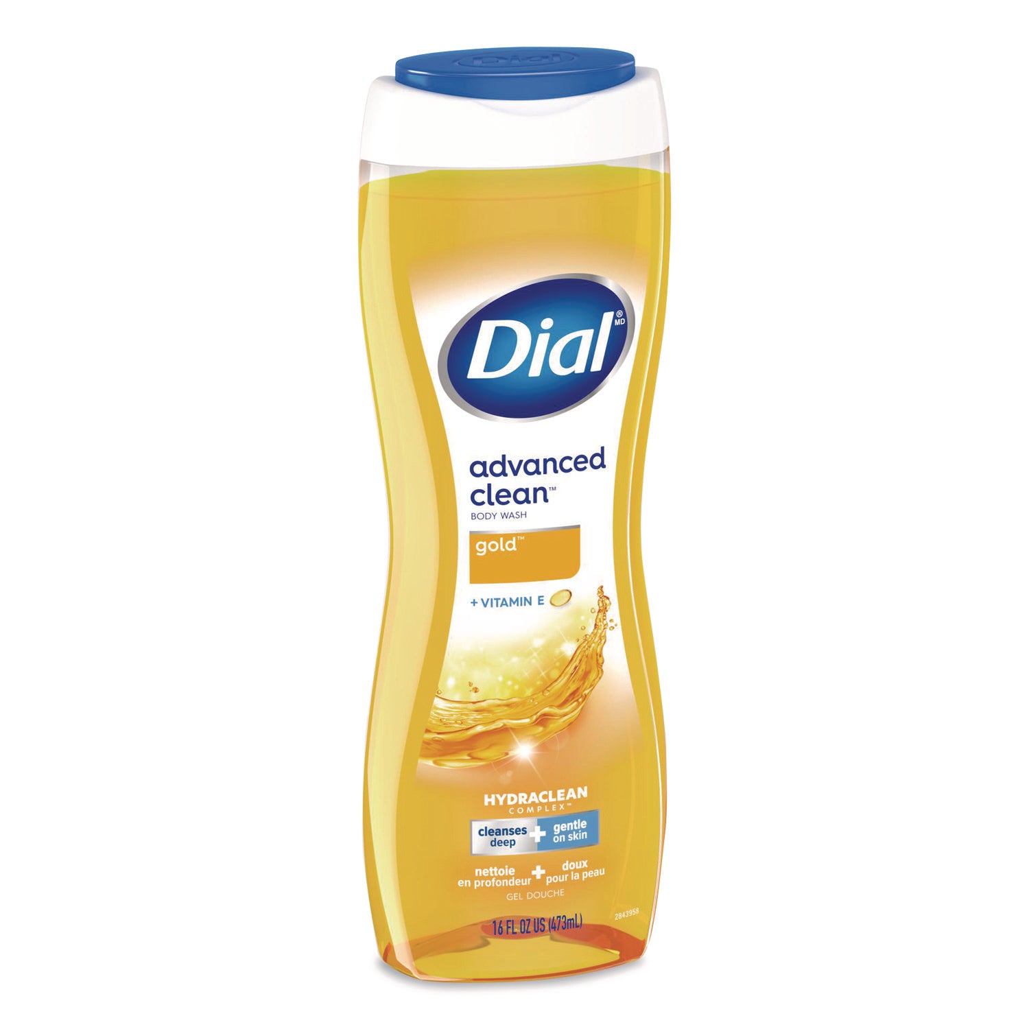Body Wash Advanced Clean Gold, Original Gold, 16 oz, 6/Carton