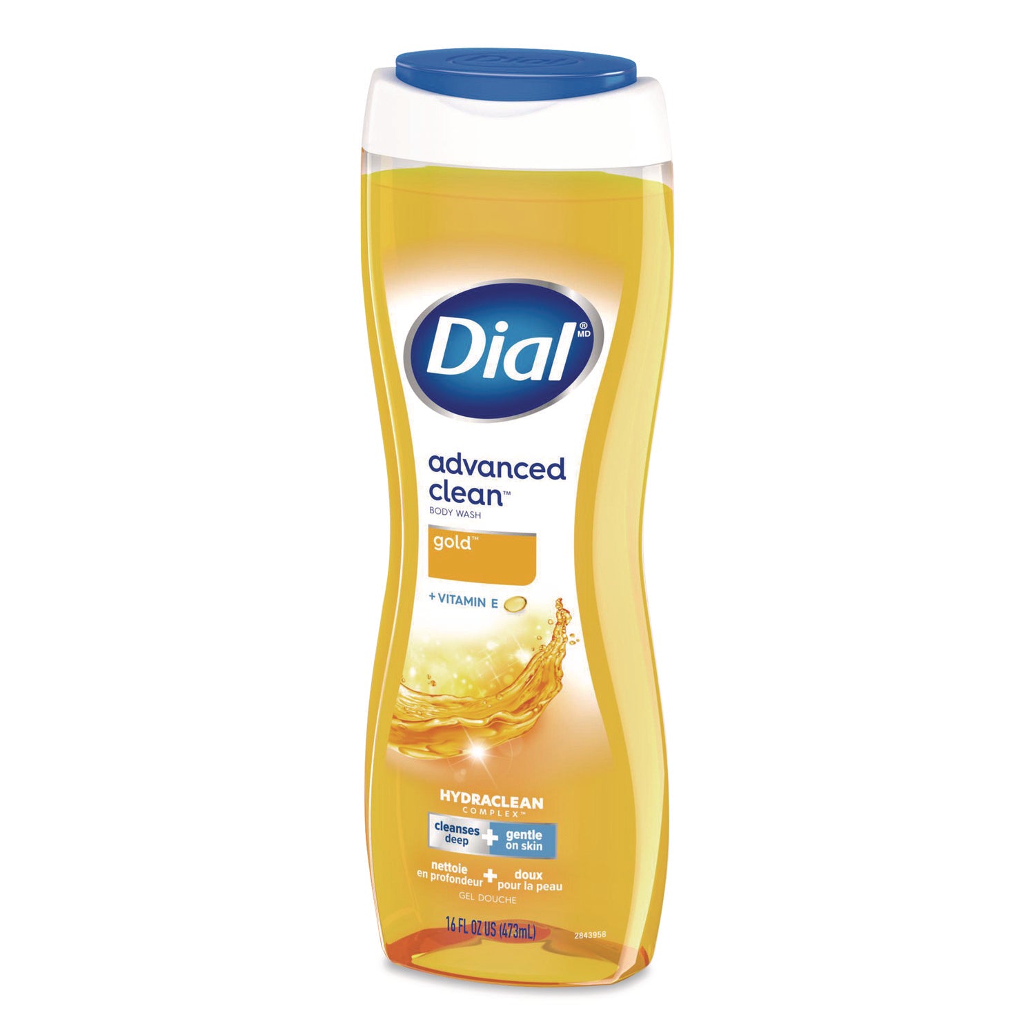 Body Wash Advanced Clean Gold, Original Gold, 16 oz, 6/Carton